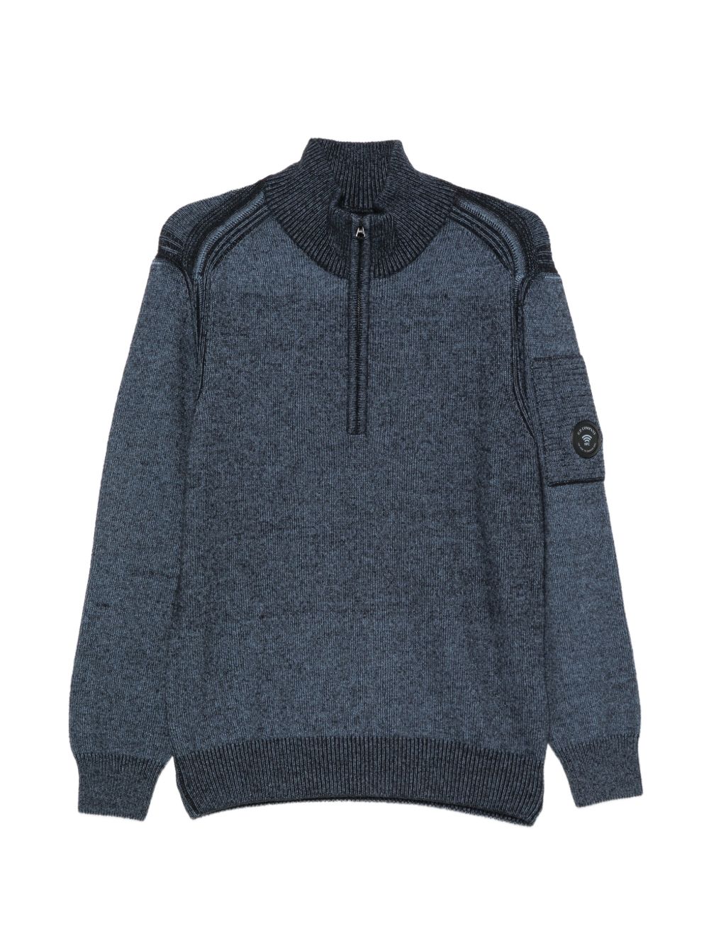 C.P. Company Lens Detail Quarter-Zip Sweater