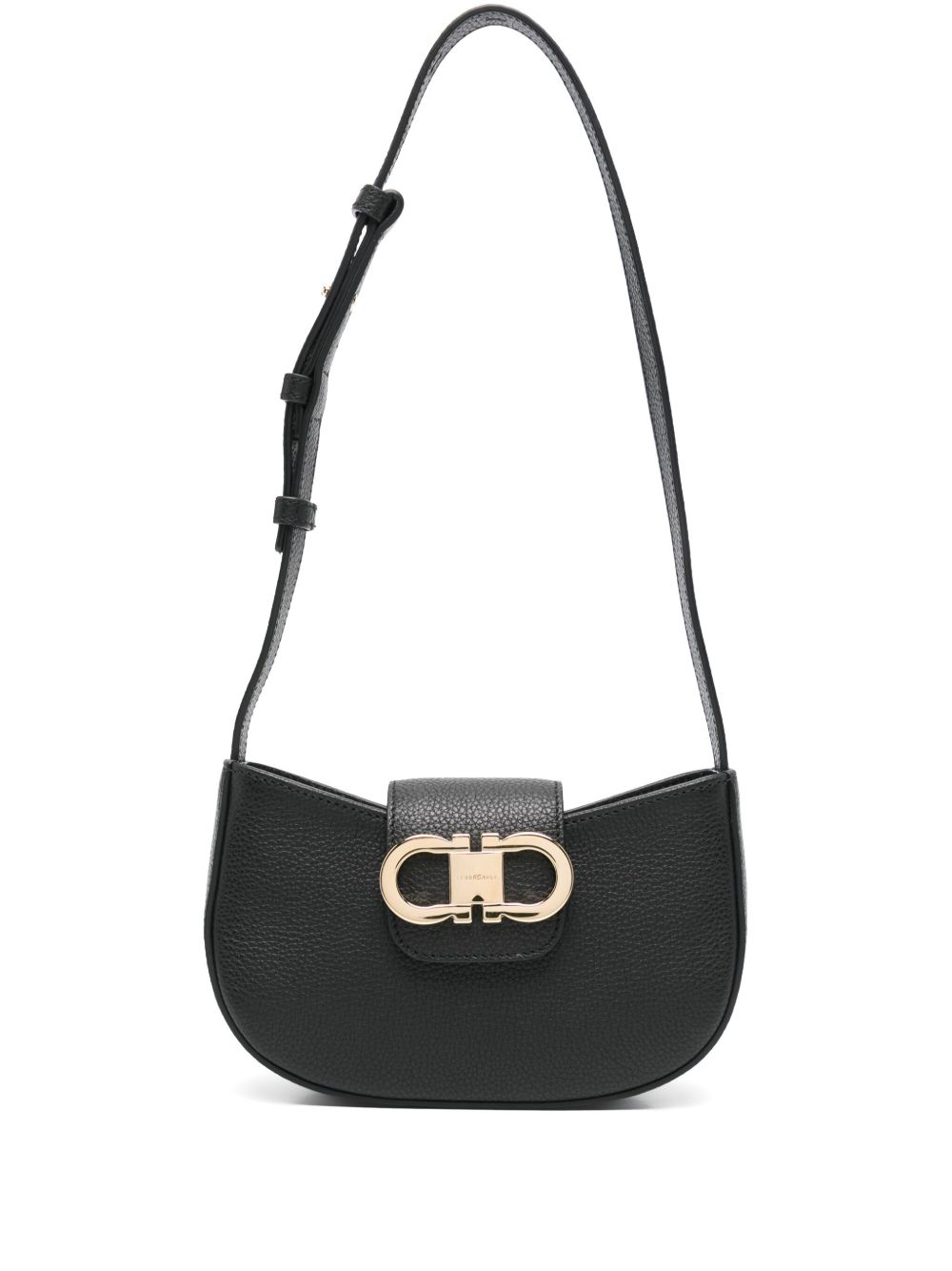 Ferragamo Gancini Zip Shoulder Bag