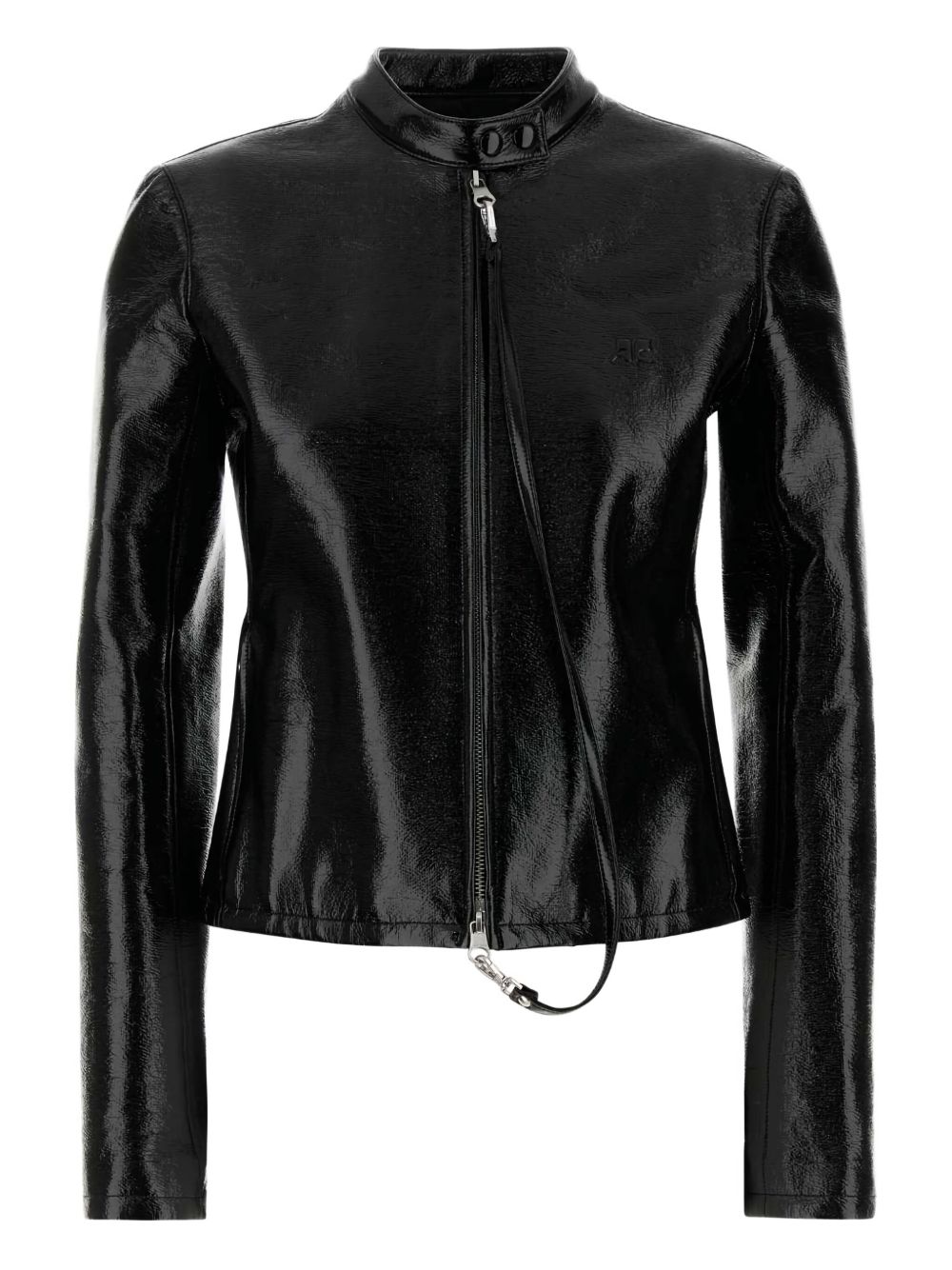 Courreges Pre Vinyl biker jacket