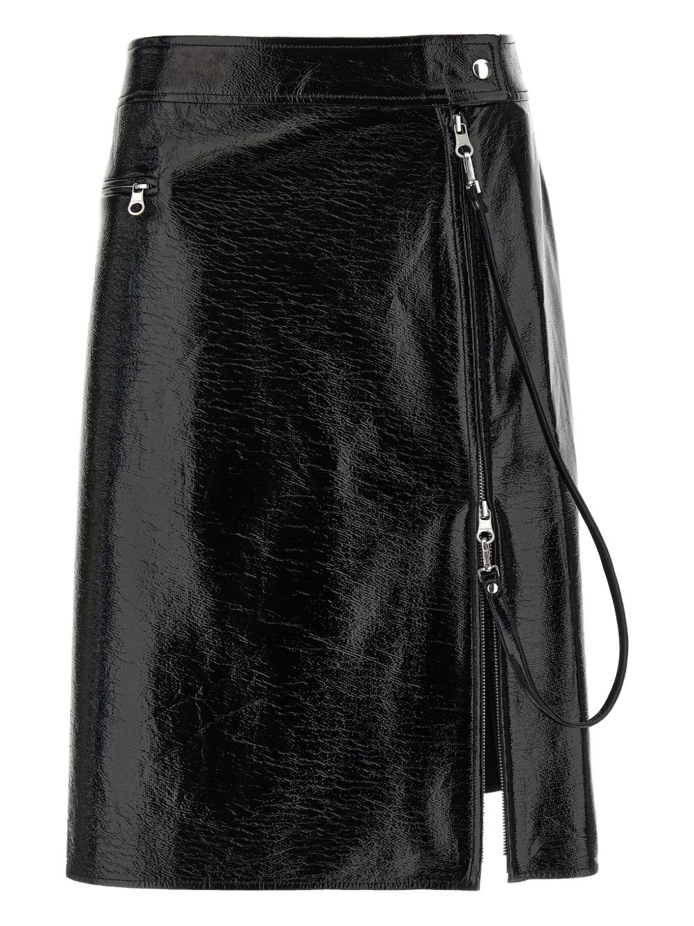 Courreges Pre Vynil midi skirt