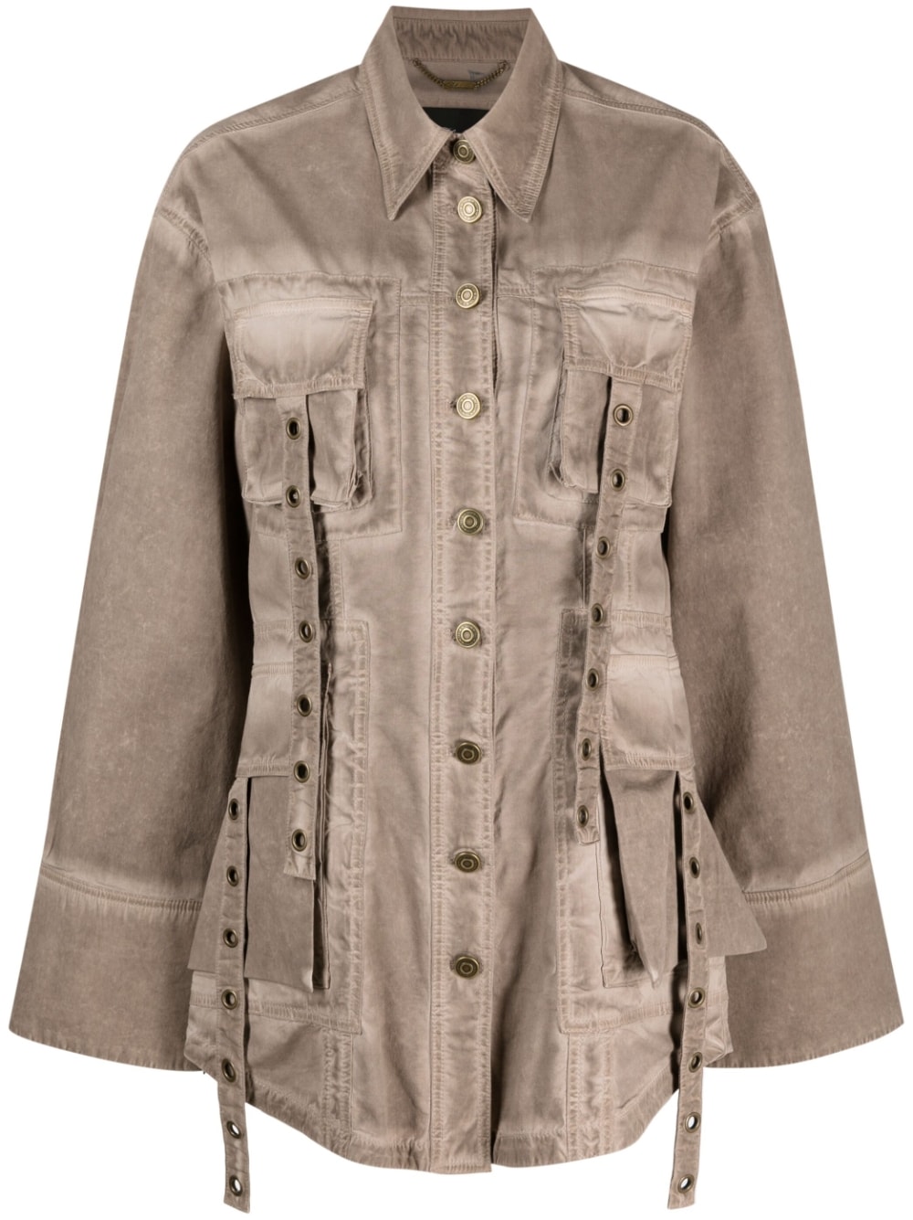 Blumarine Pocketed denim jacket