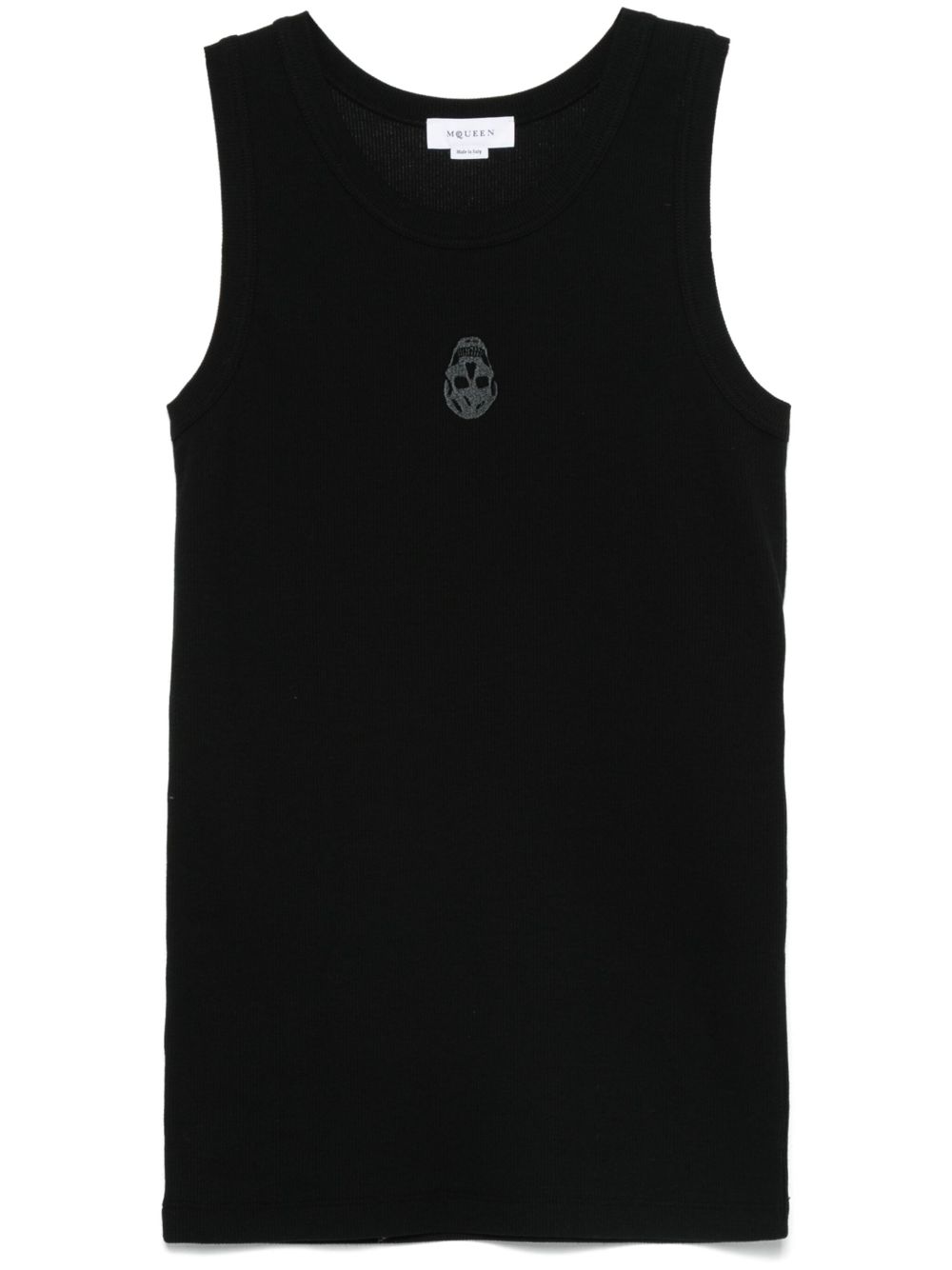 Alexander McQueen Skull-embroidered tank top