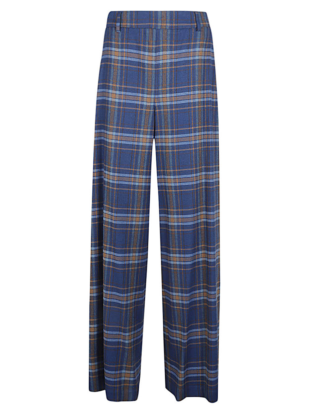 Niu Women's Wide Leg Checked Trousers