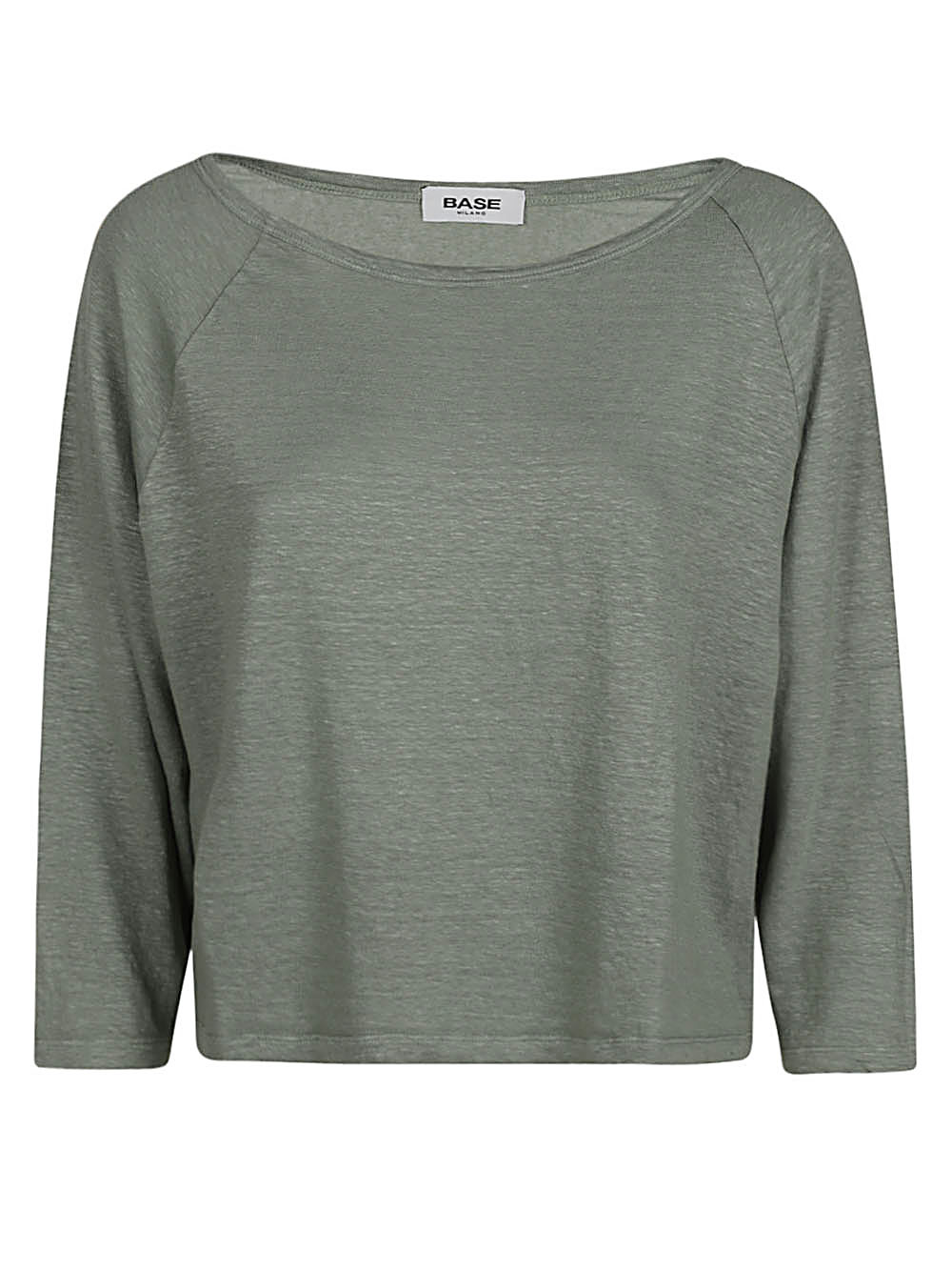 Base Linen boat-neck sweater