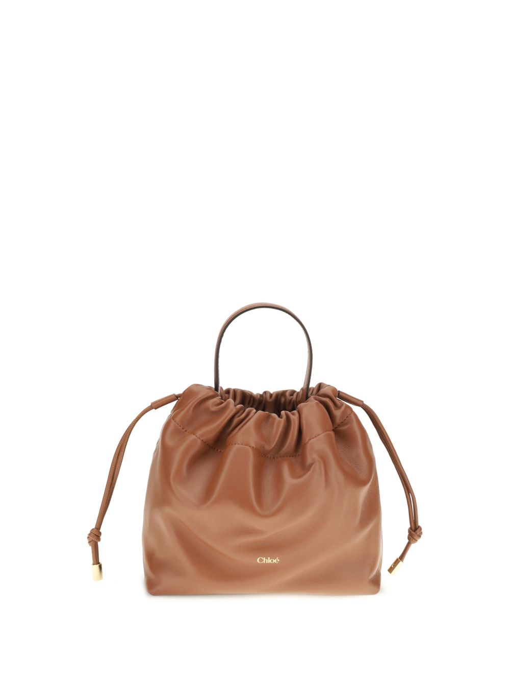 Chloe Drawstring Leather Bag