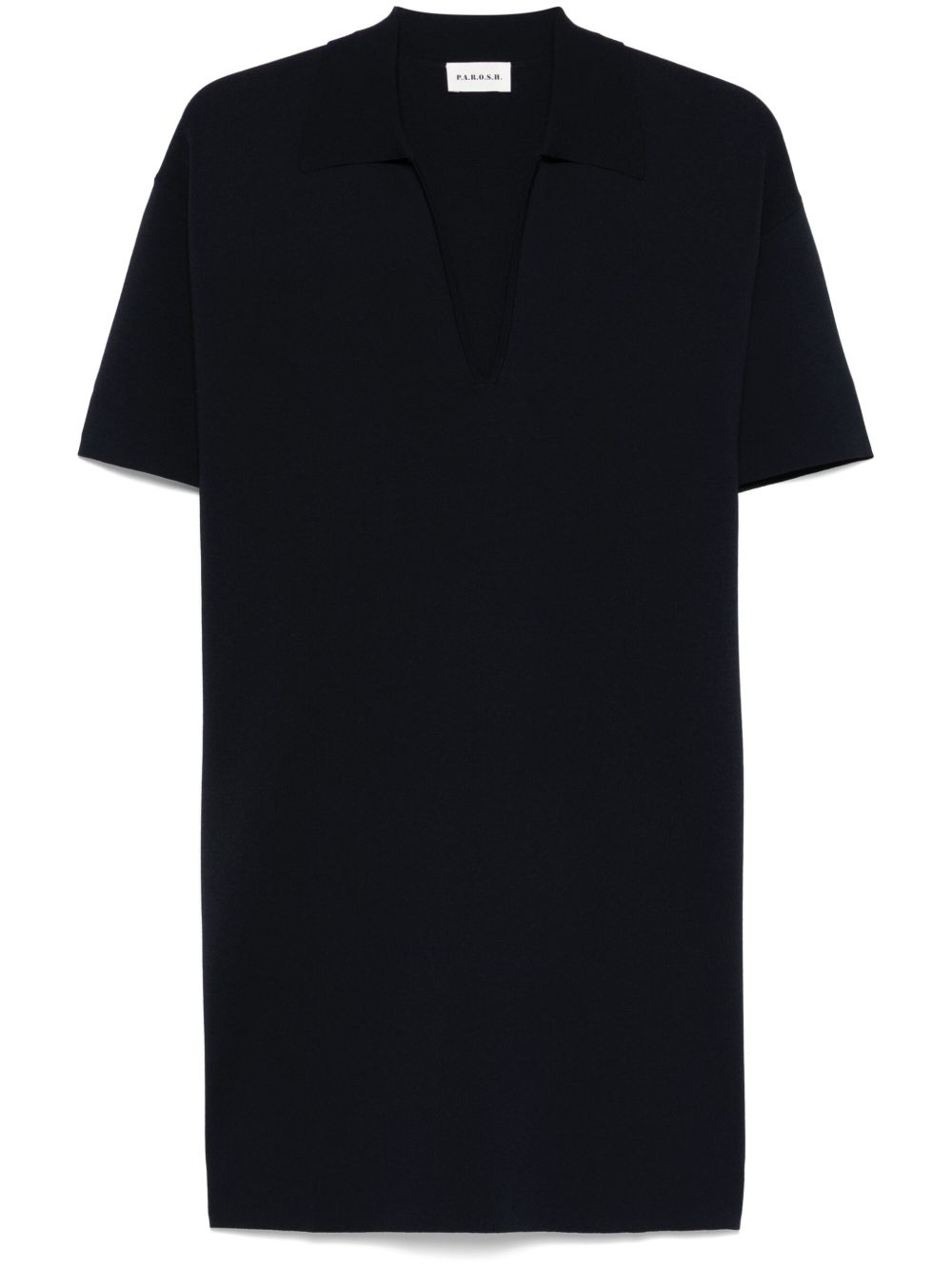 P.A.R.O.S.H. mini dress with collar detail and V-neckline