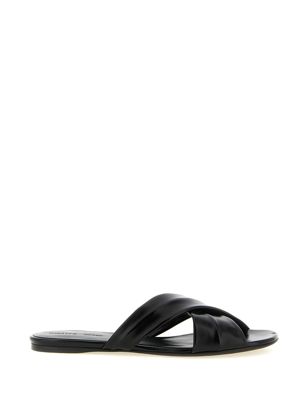 Khaite Liria Leather Flat Sandals