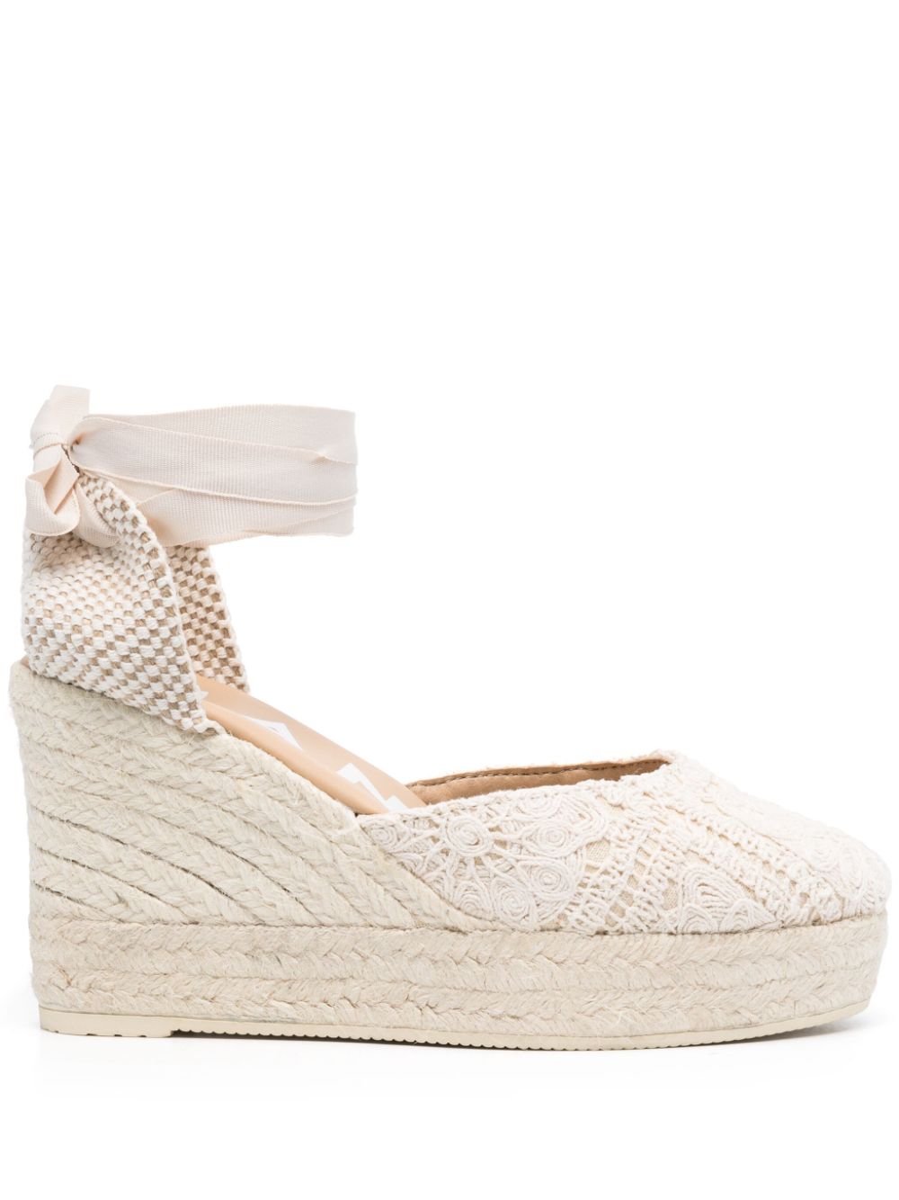 Manebi Yucatán Crochet Wedge Espadrilles