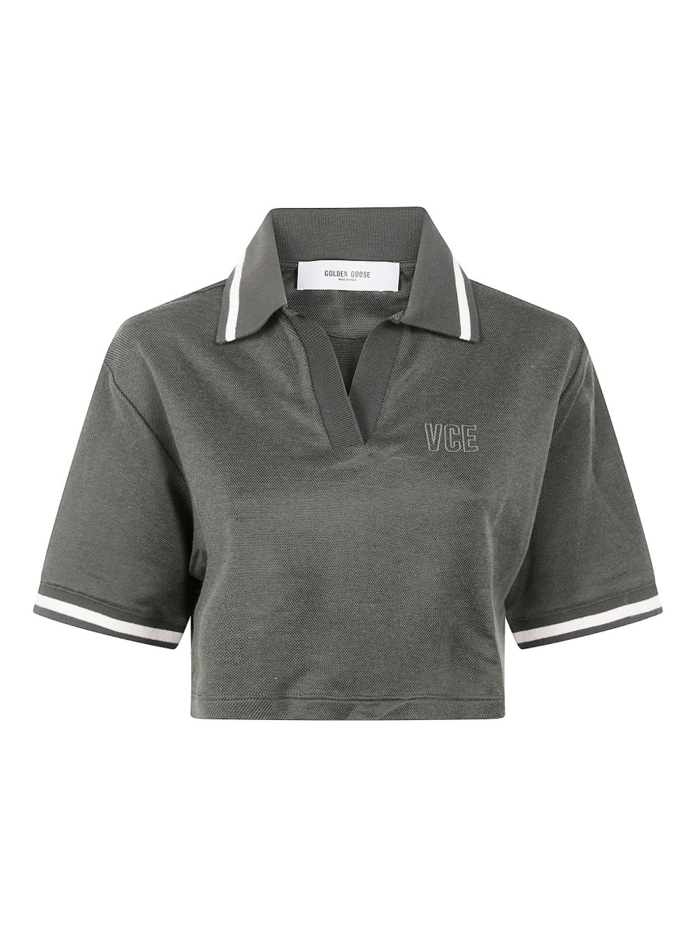Golden Goose Cotton cropped polo shirt