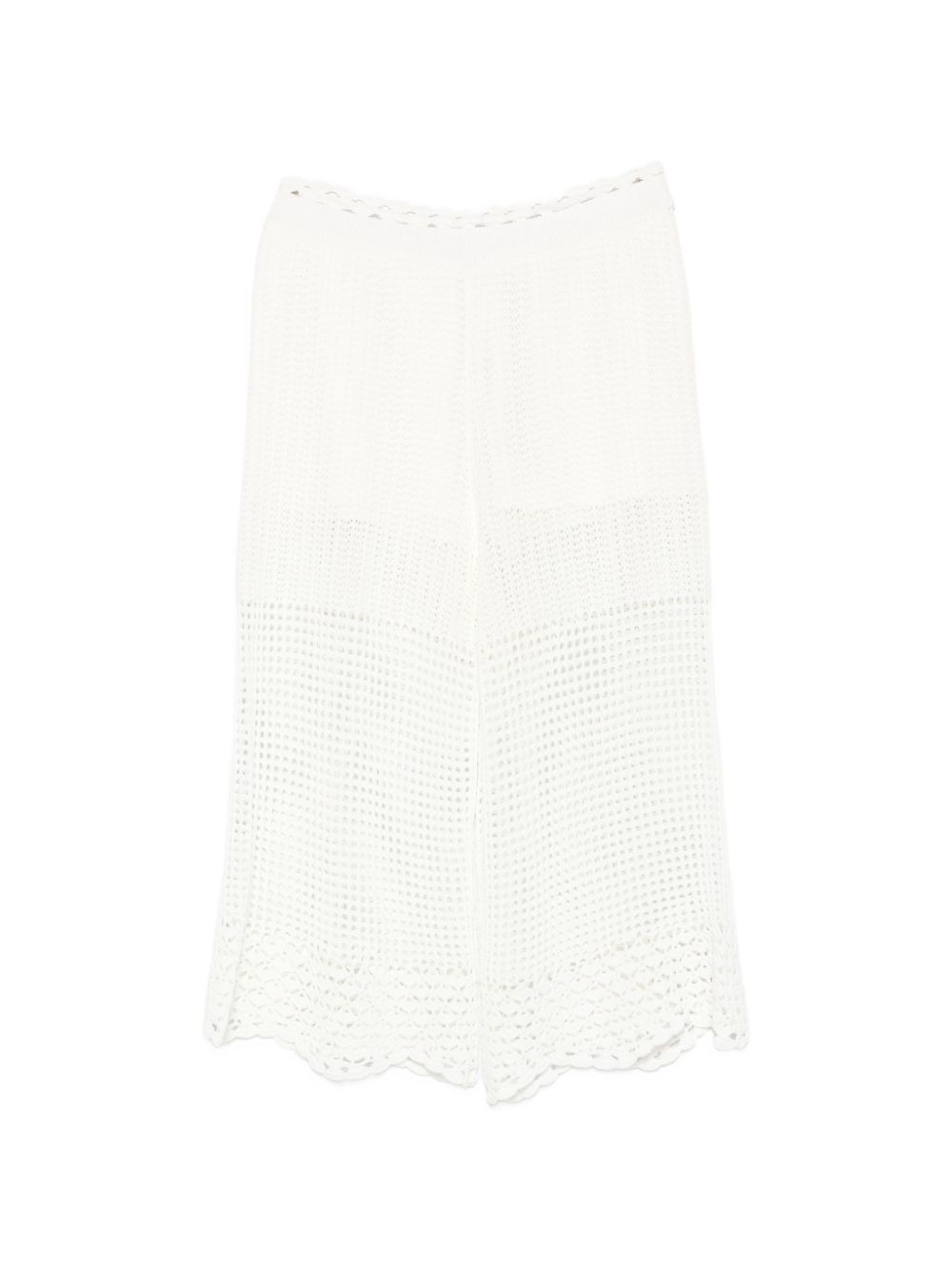 Iro Crochet Knit Wide-Leg Trousers