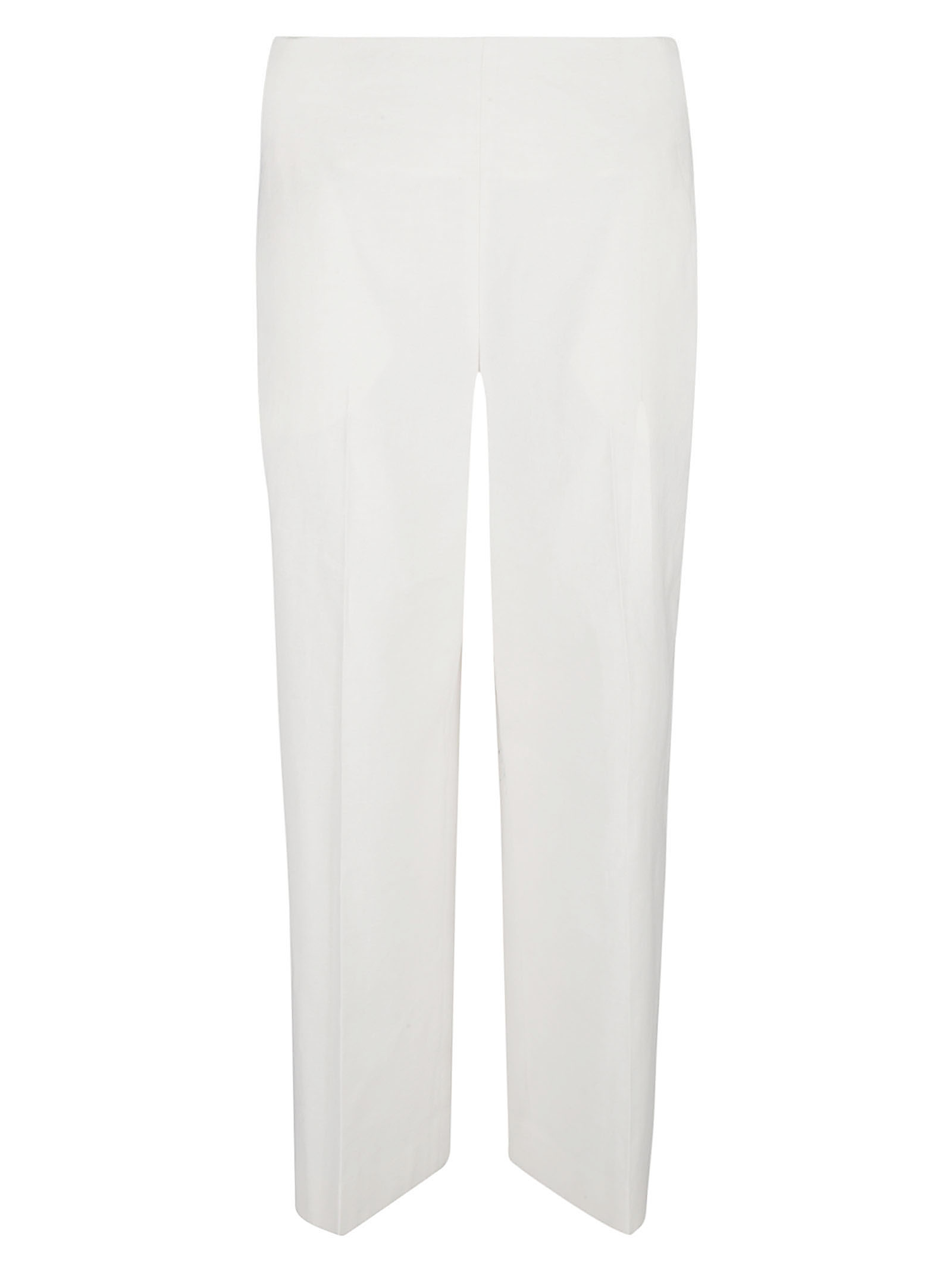 Via Masini 80 Straight leg linen blend trousers