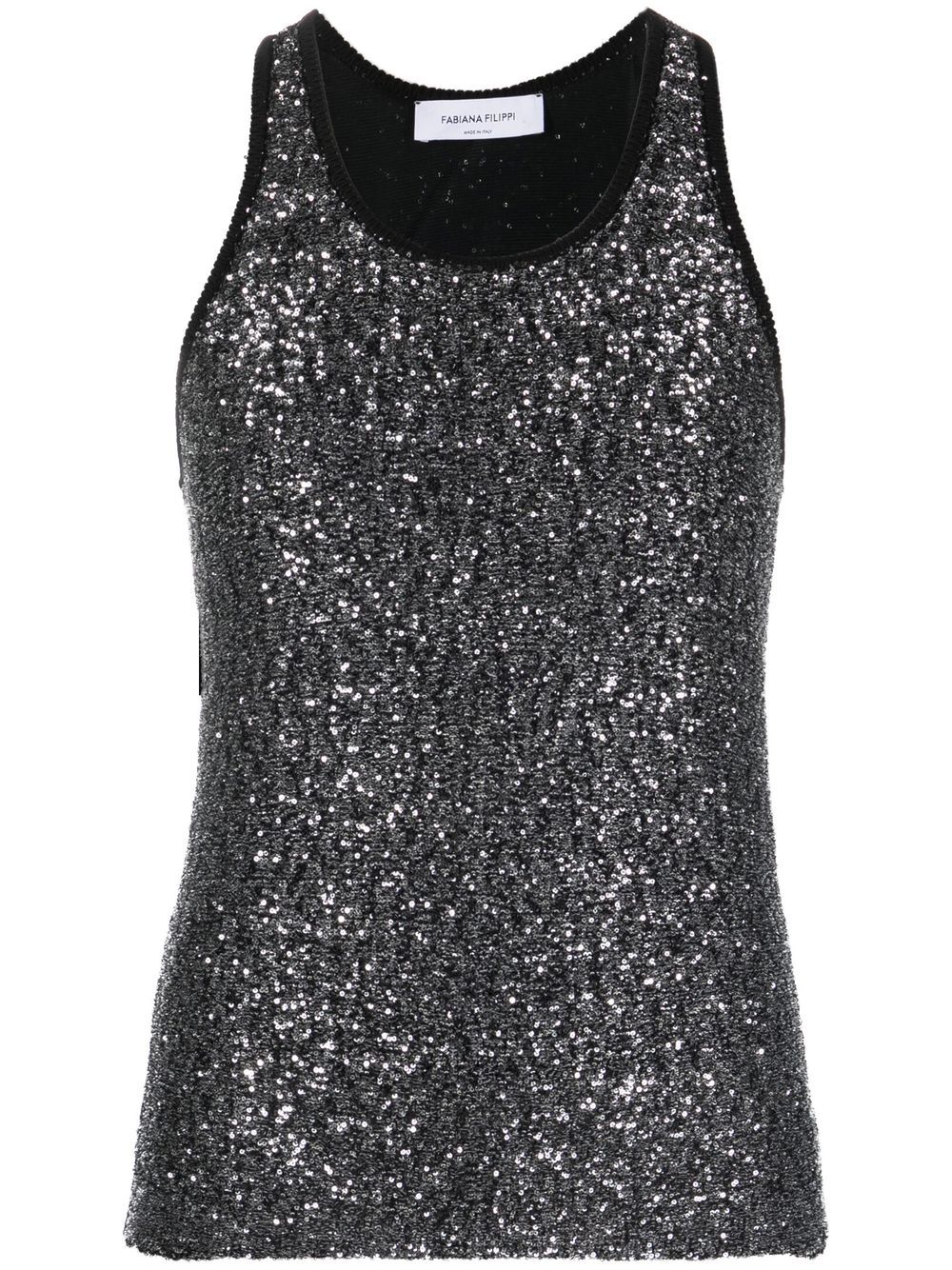 Fabiana Filippi Sequin tank top