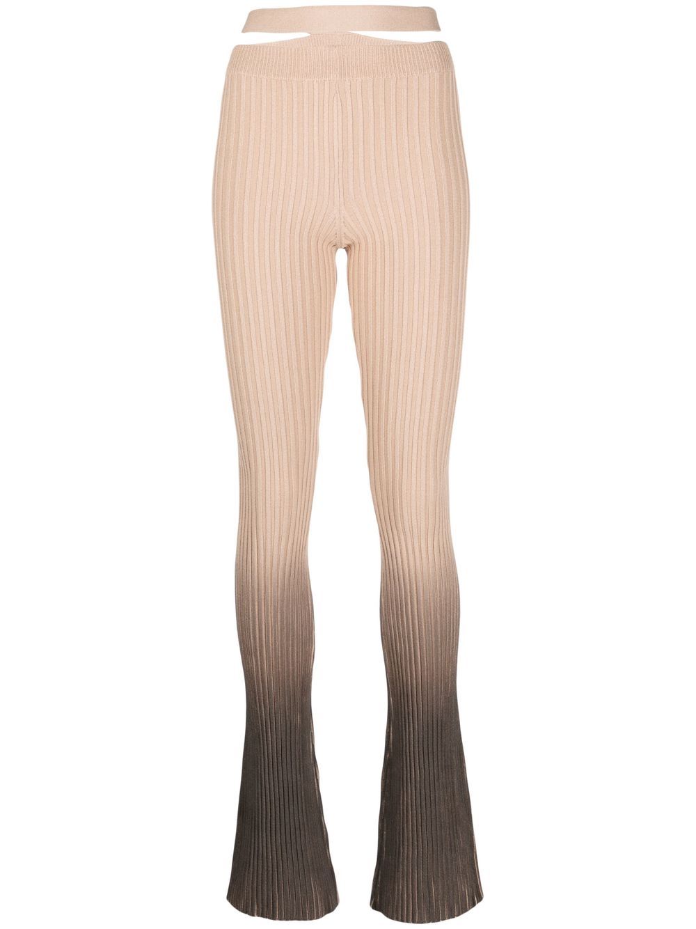 AndreÄdamo Printed cut-out trousers