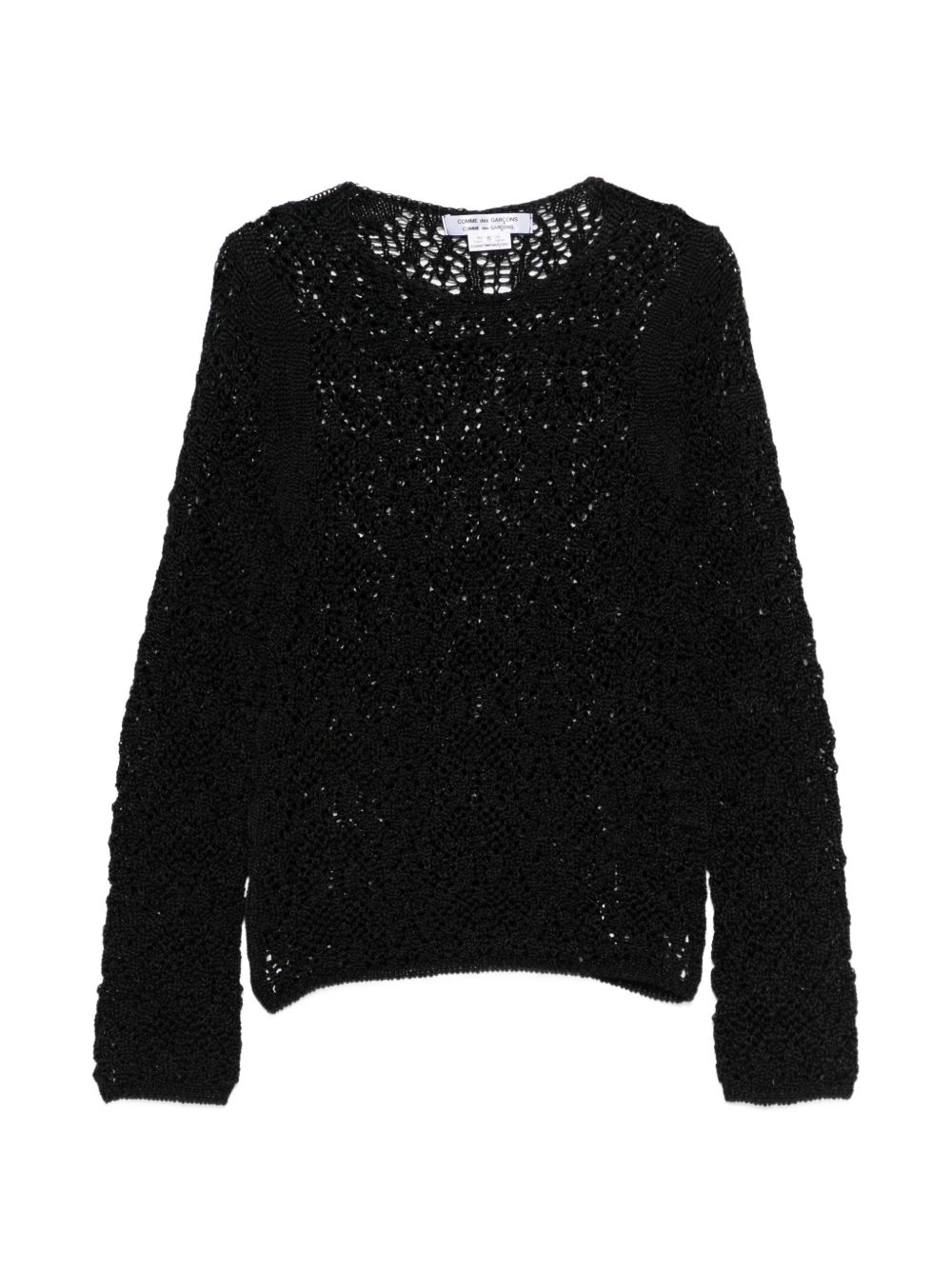 Comme Comme Open-knit crewneck sweater