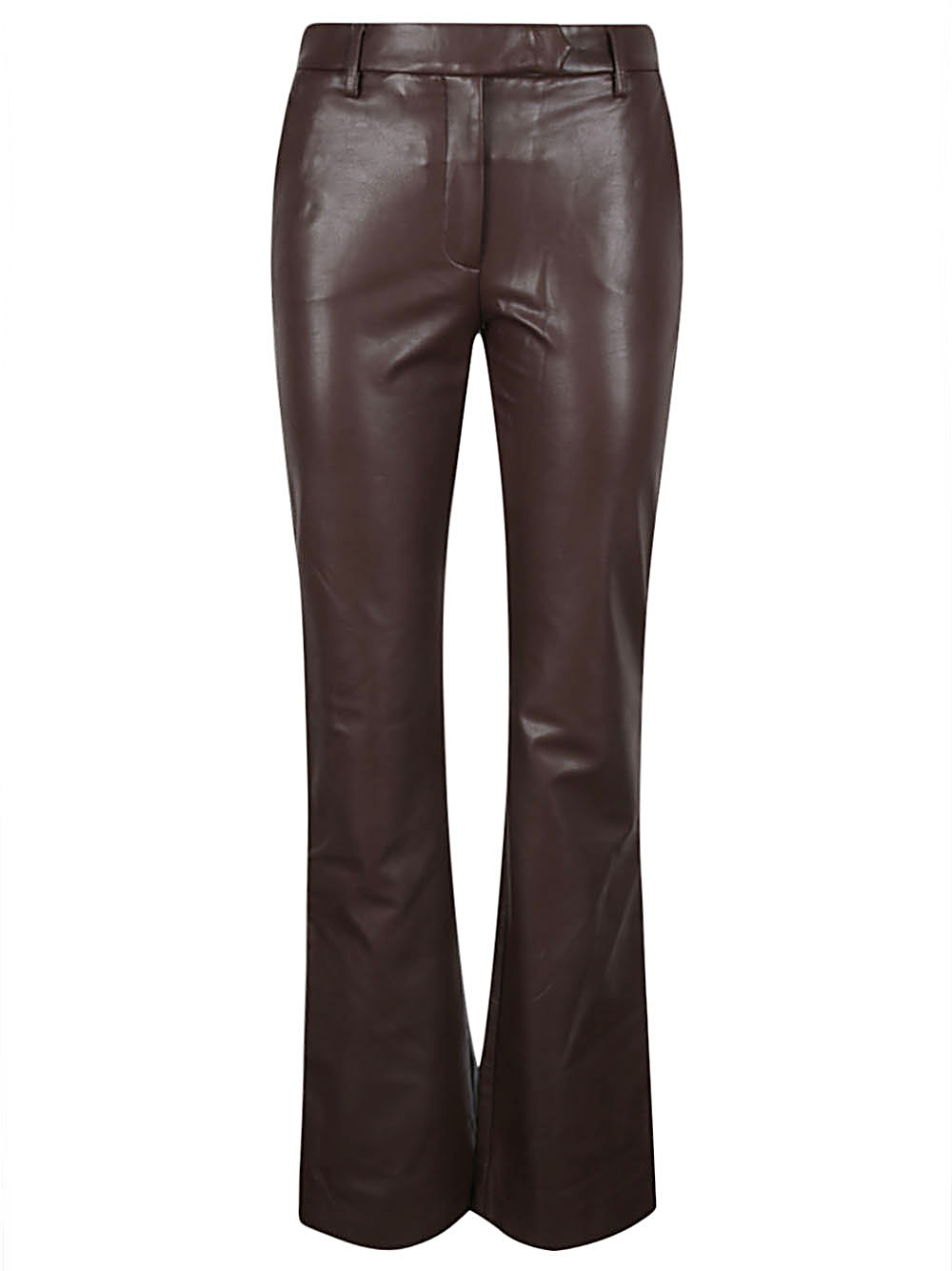True Royal Faux leather flared trousers