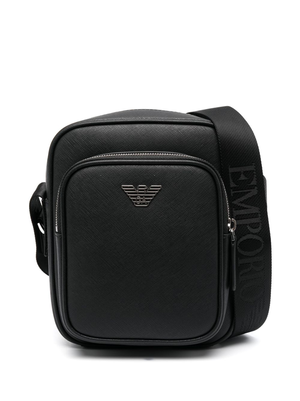 Emporio Armani Leather Top Zip Bag
