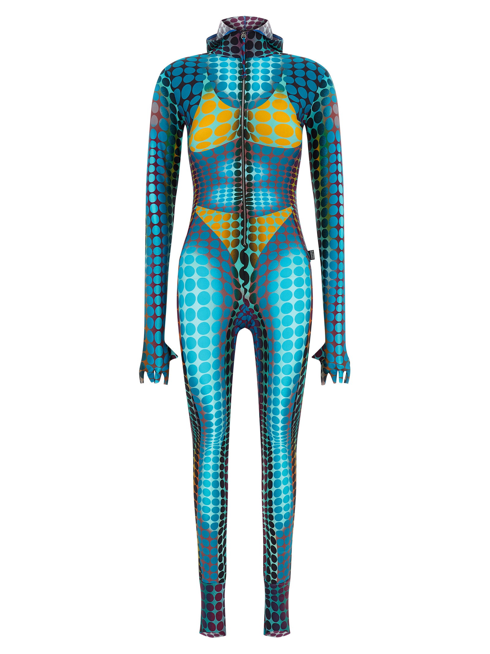 Jean Paul Gaultier Women's Re-Edition - The Blue Dots Print Jumpsuit