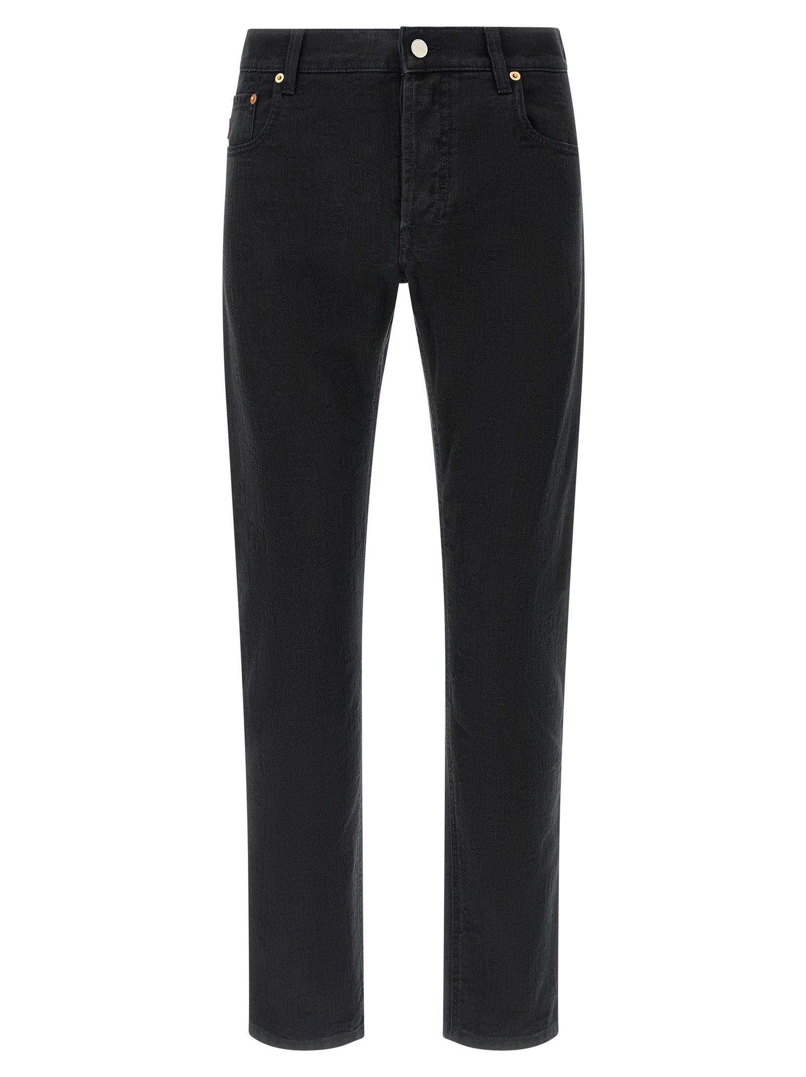 Gucci Gg Jacquard Denim Jeans