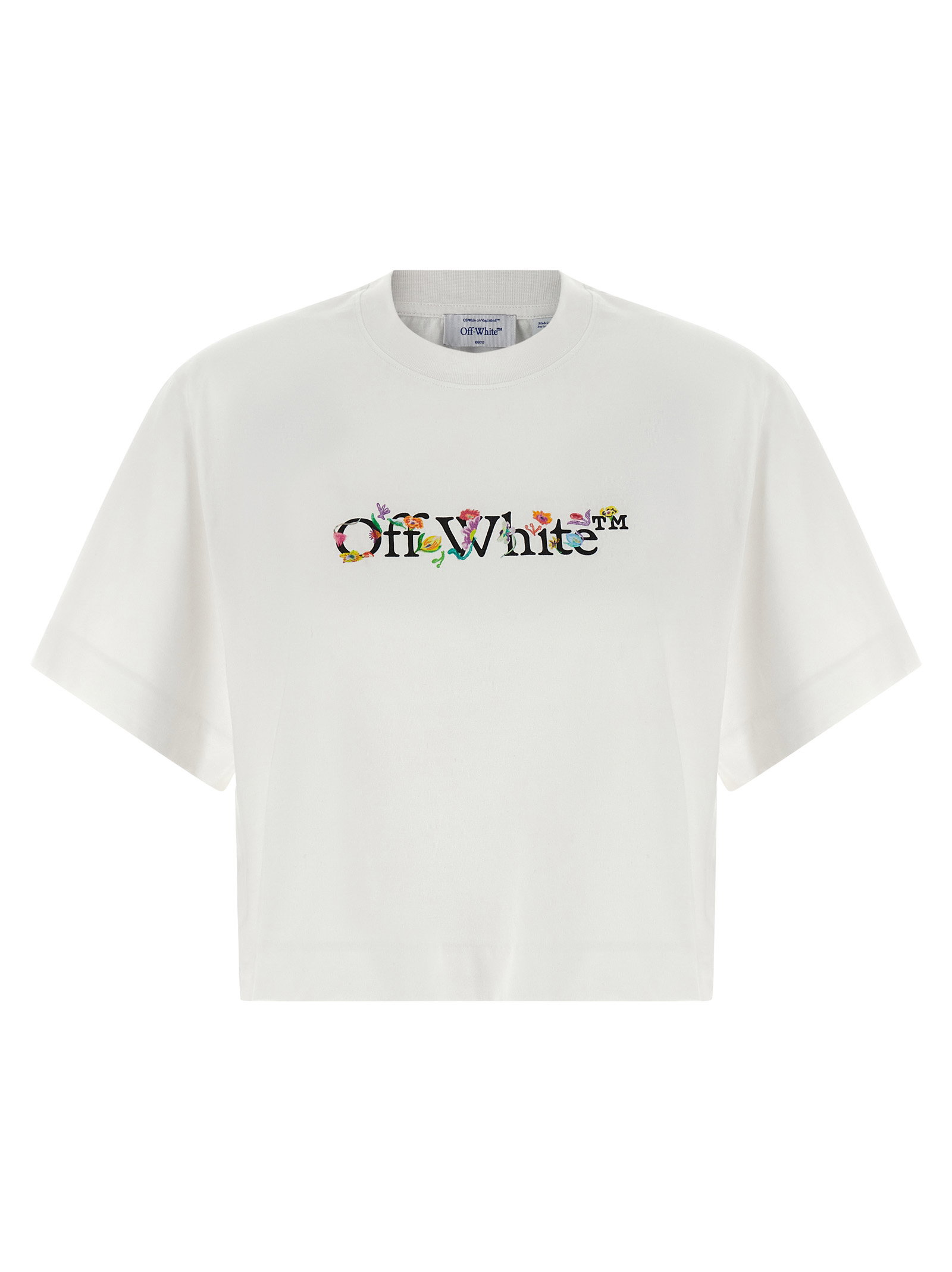 Off White Bookish Glowing Flower T-shirt