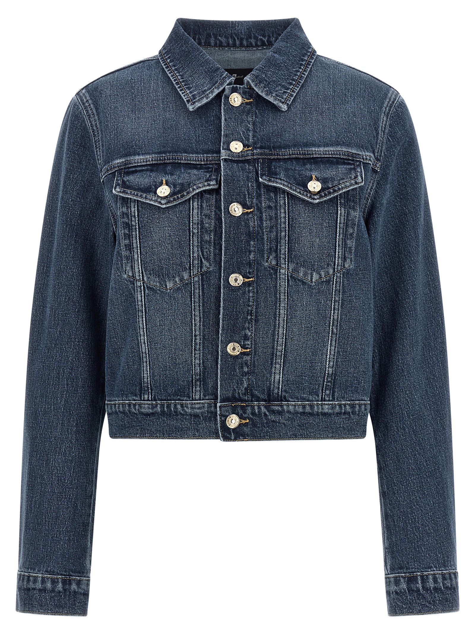 7 For All Mankind Darted Shrunken Jacket
