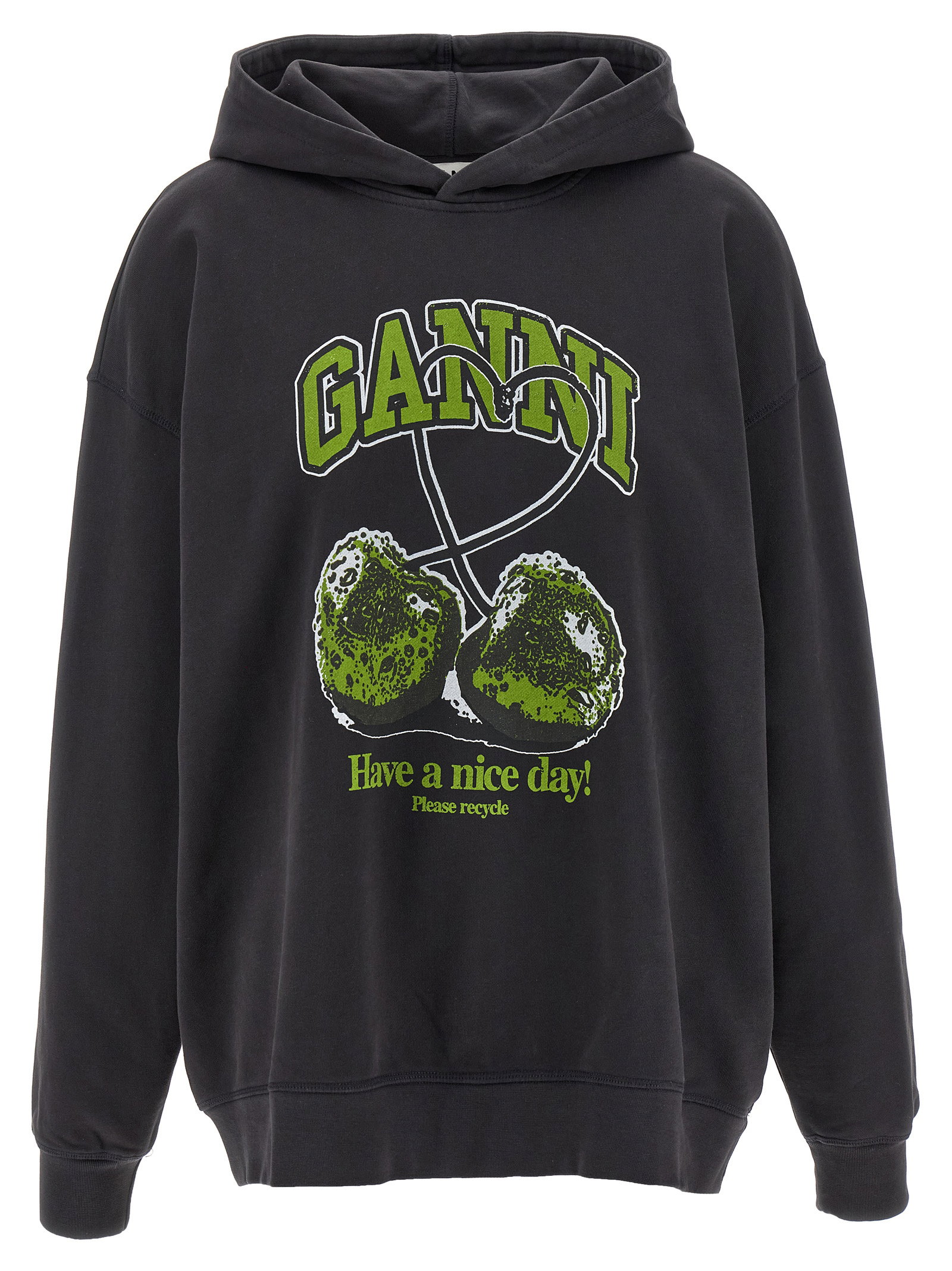 Ganni Basic Jersey Cherry Hoodie