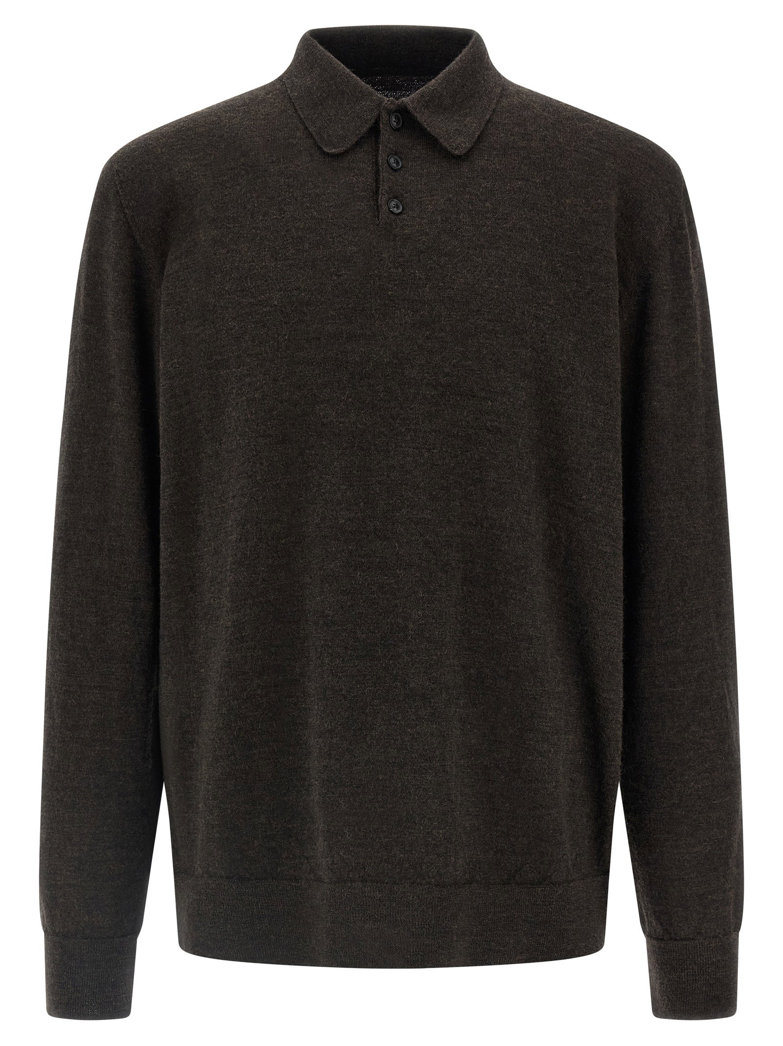 Maison Margiela Suede Patch Polo Shirt
