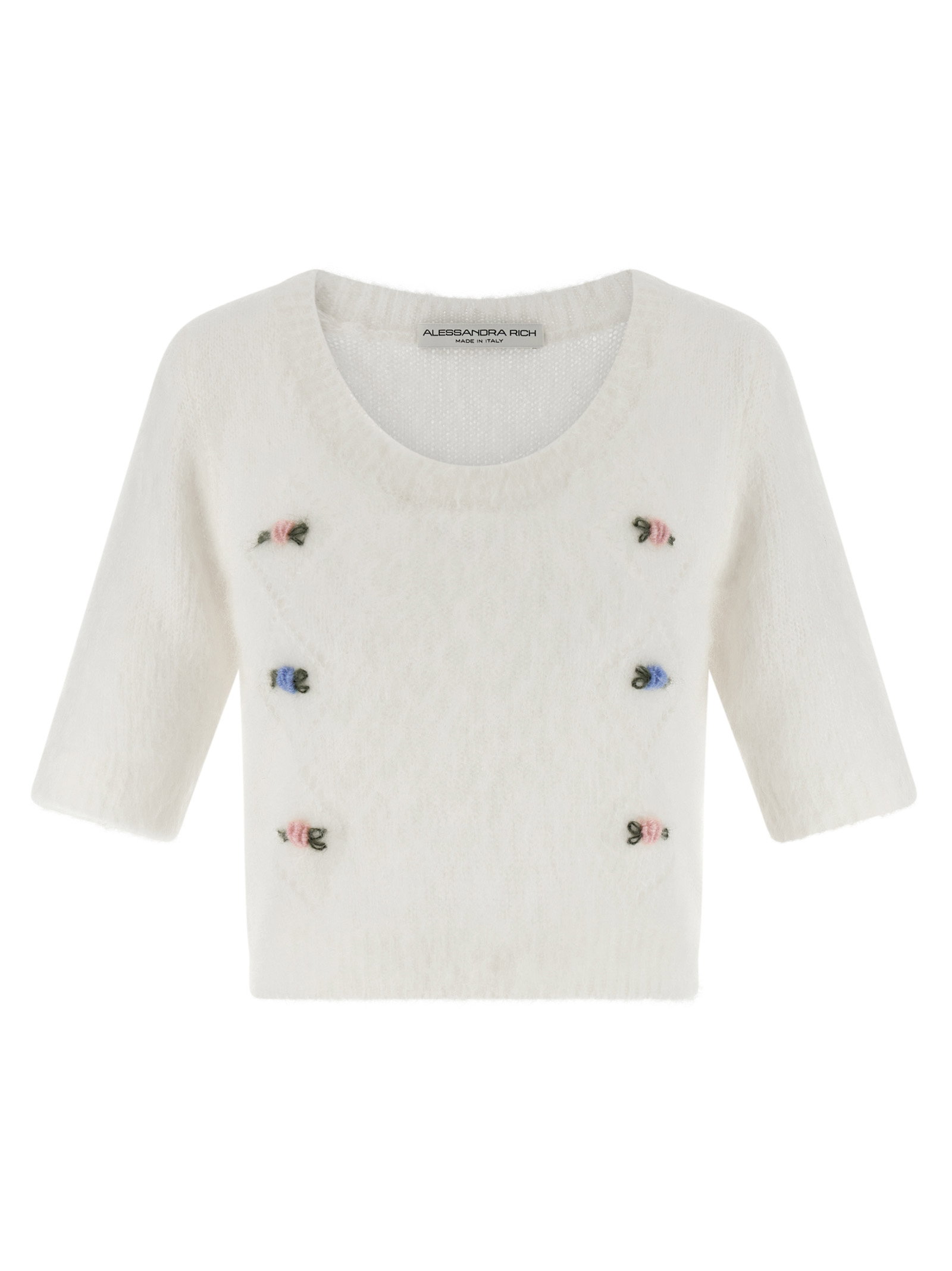 Alessandra Rich Carded Mohair Sweater