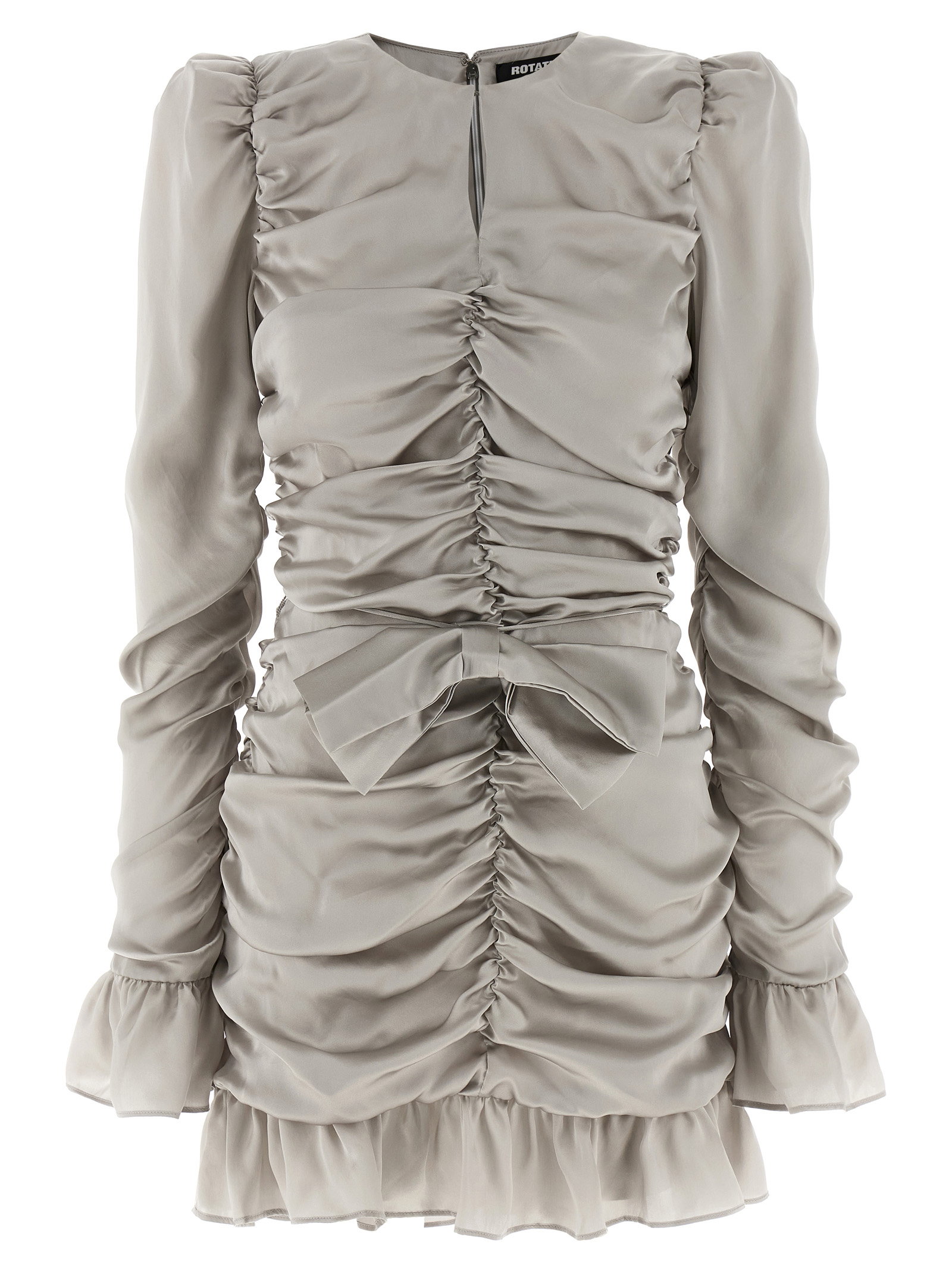 Rotate Birger Christensen Ls Mini Bow Dress