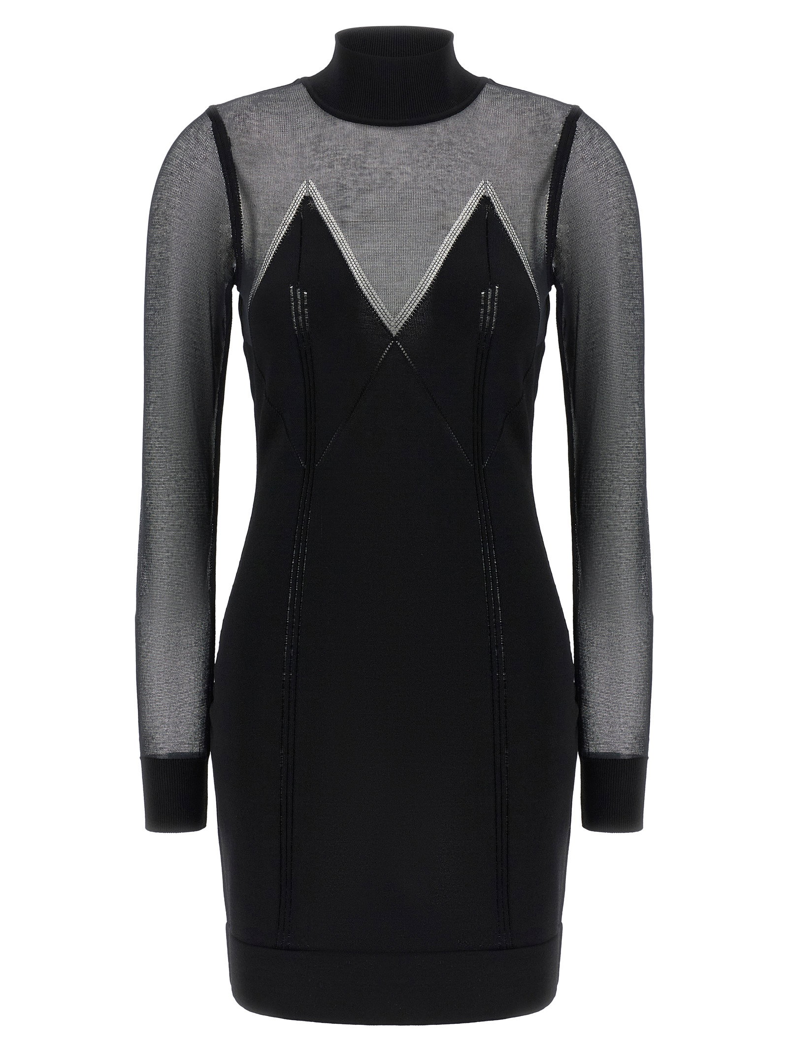 Elisabetta Franchi Dress With Transparencies