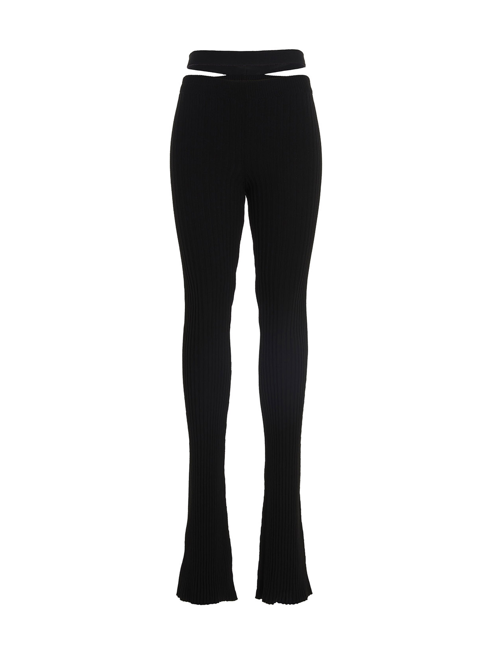 AndreĀdamo Ribbed Flared Trousers