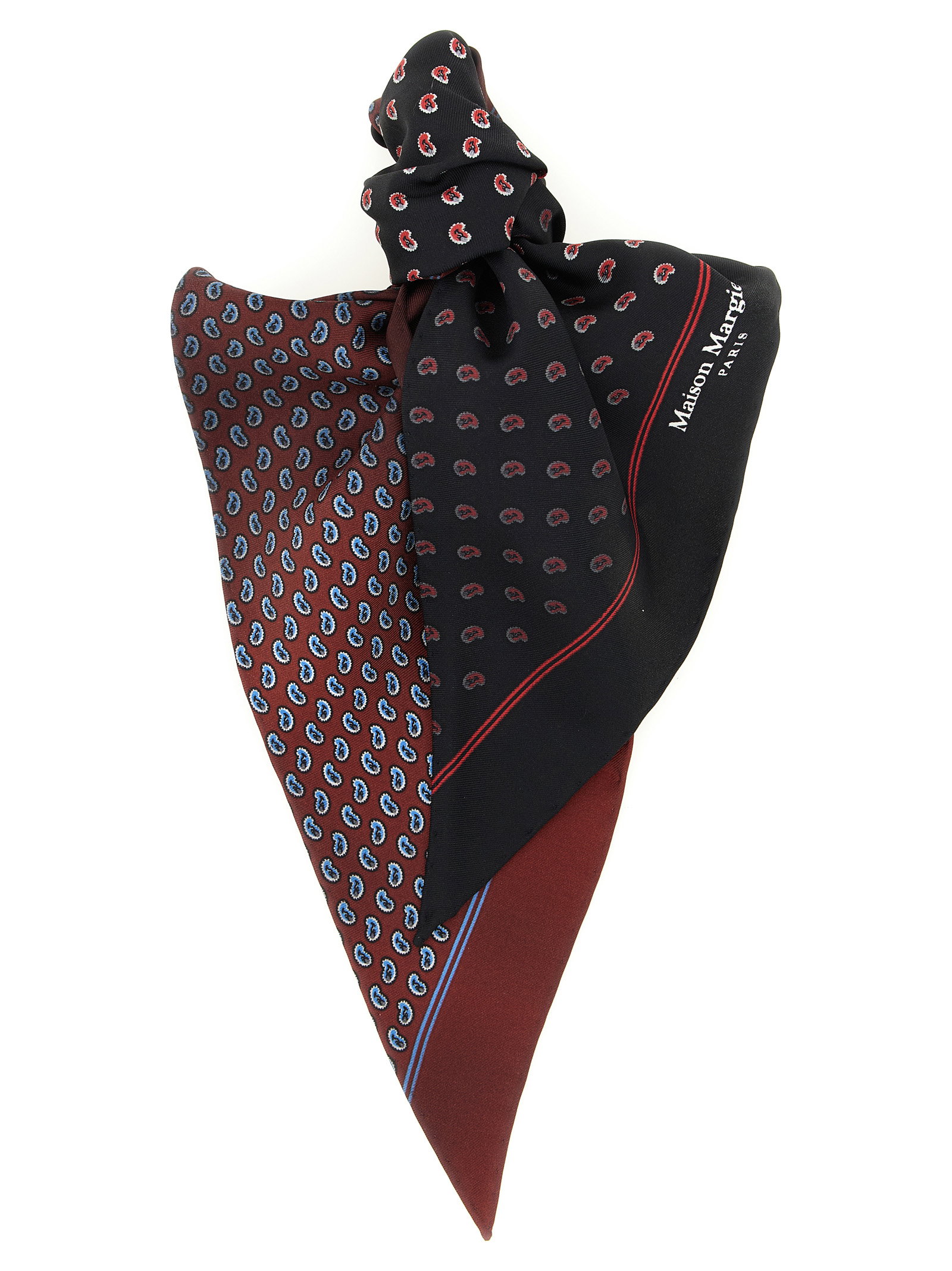 Maison Margiela Paisley Print Double-sided Scarf