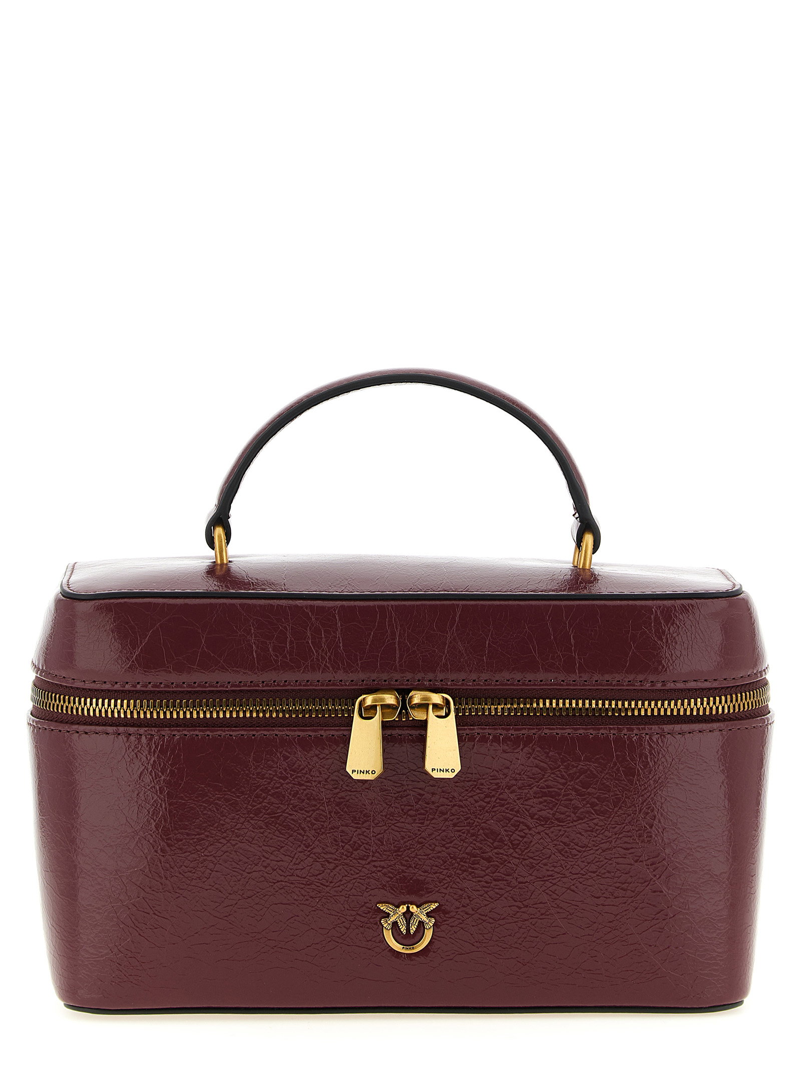 Pinko Crumpled Effect Leather Handbag
