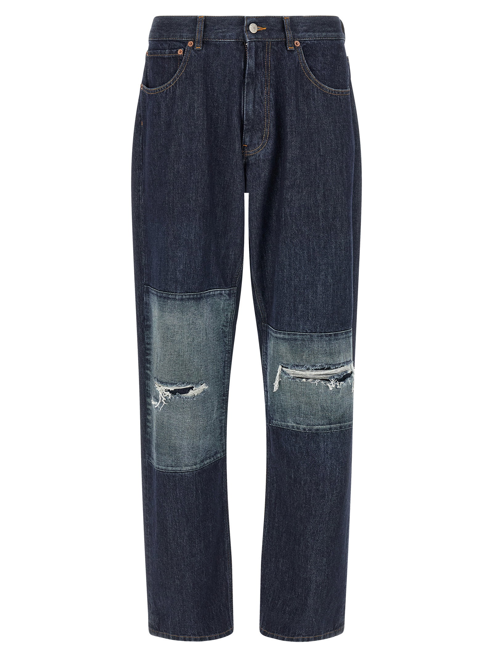 Mm6 Maison Margiela Patchwork Insert Jeans