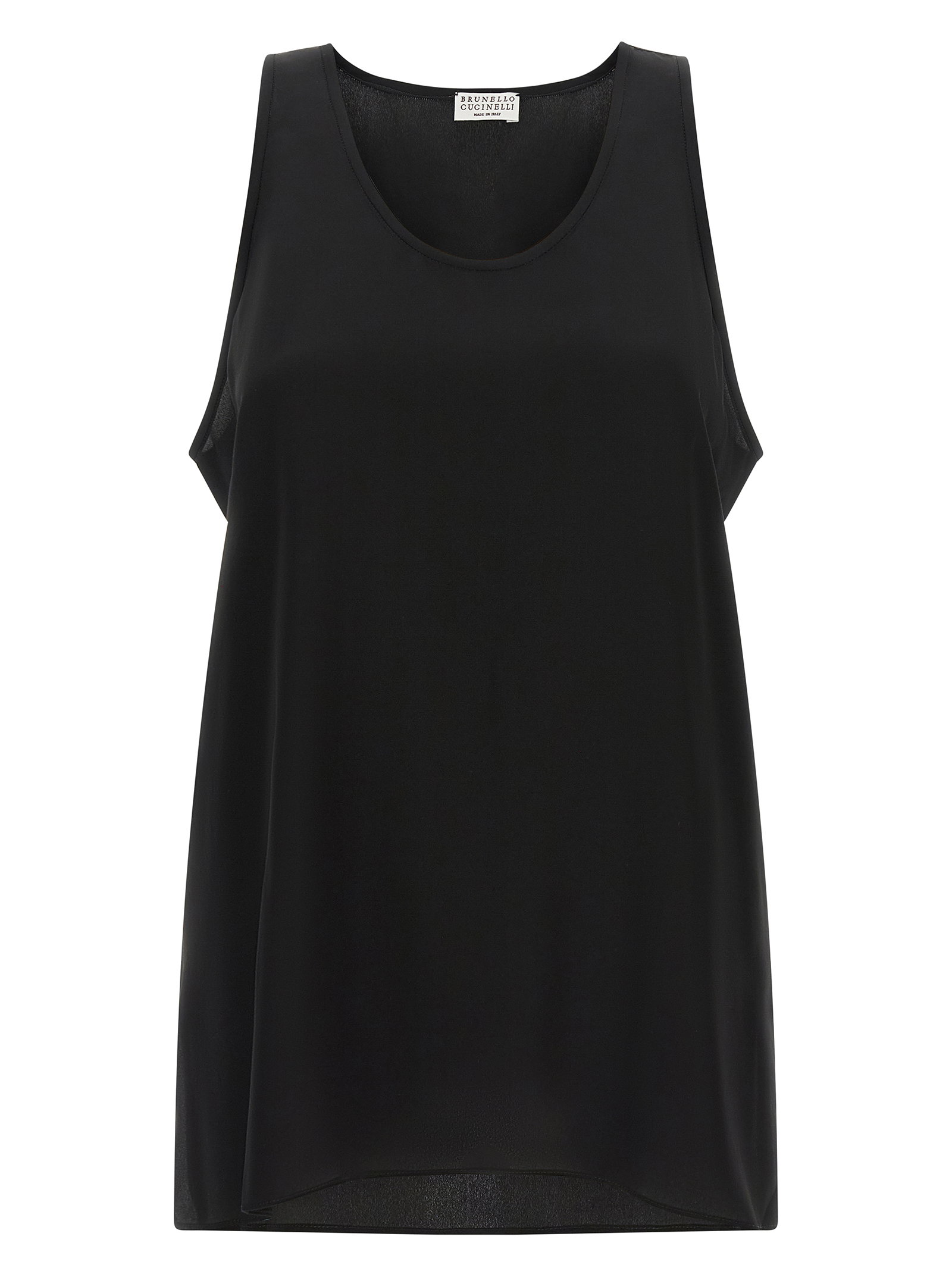 Brunello Cucinelli Monile Silk Top