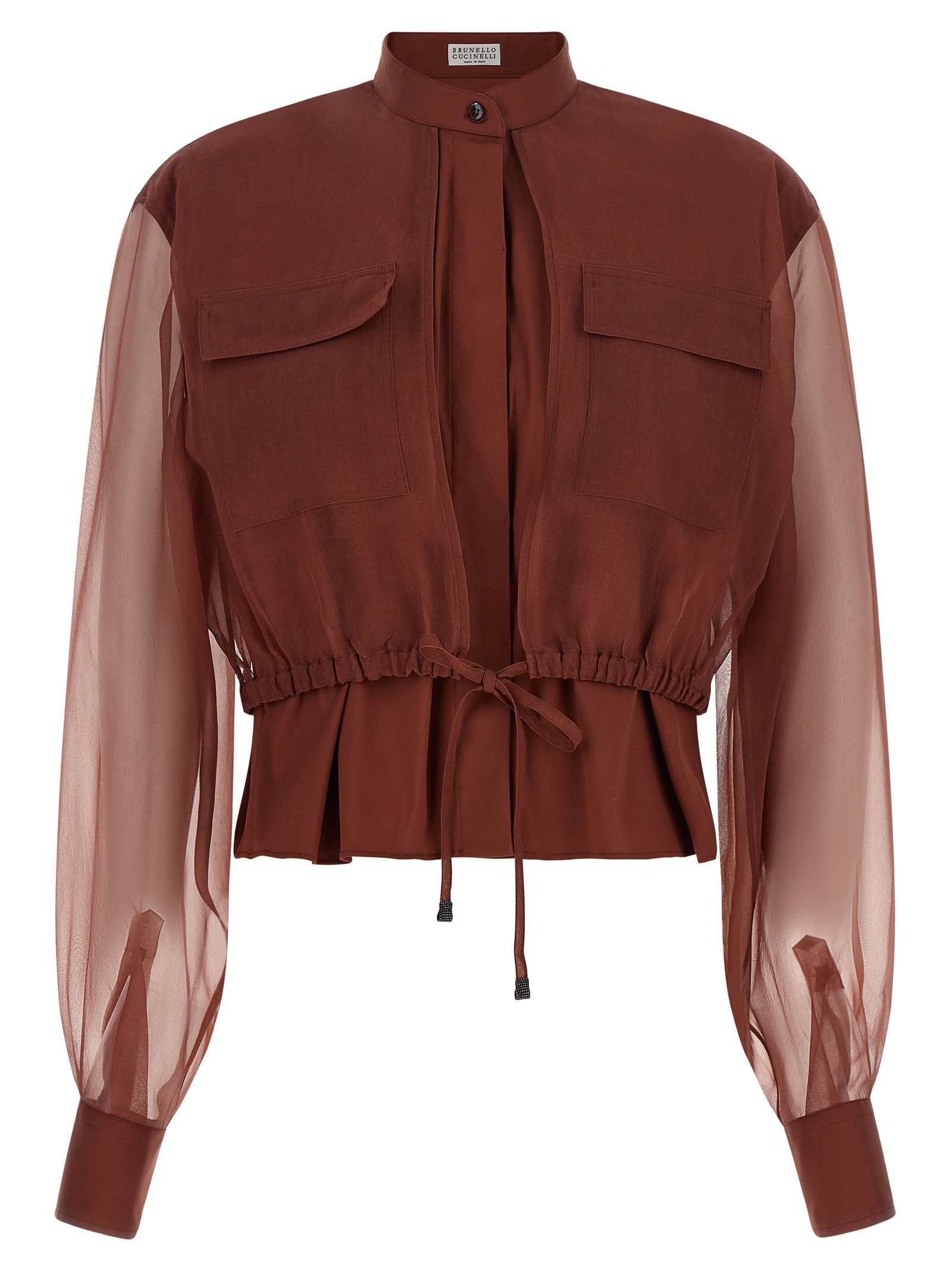 Brunello Cucinelli Silk Sleeves Blouse