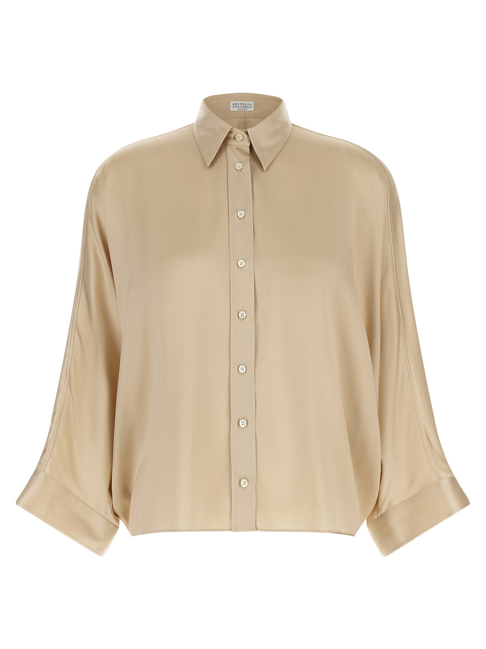 Brunello Cucinelli Monile Satin Shirt