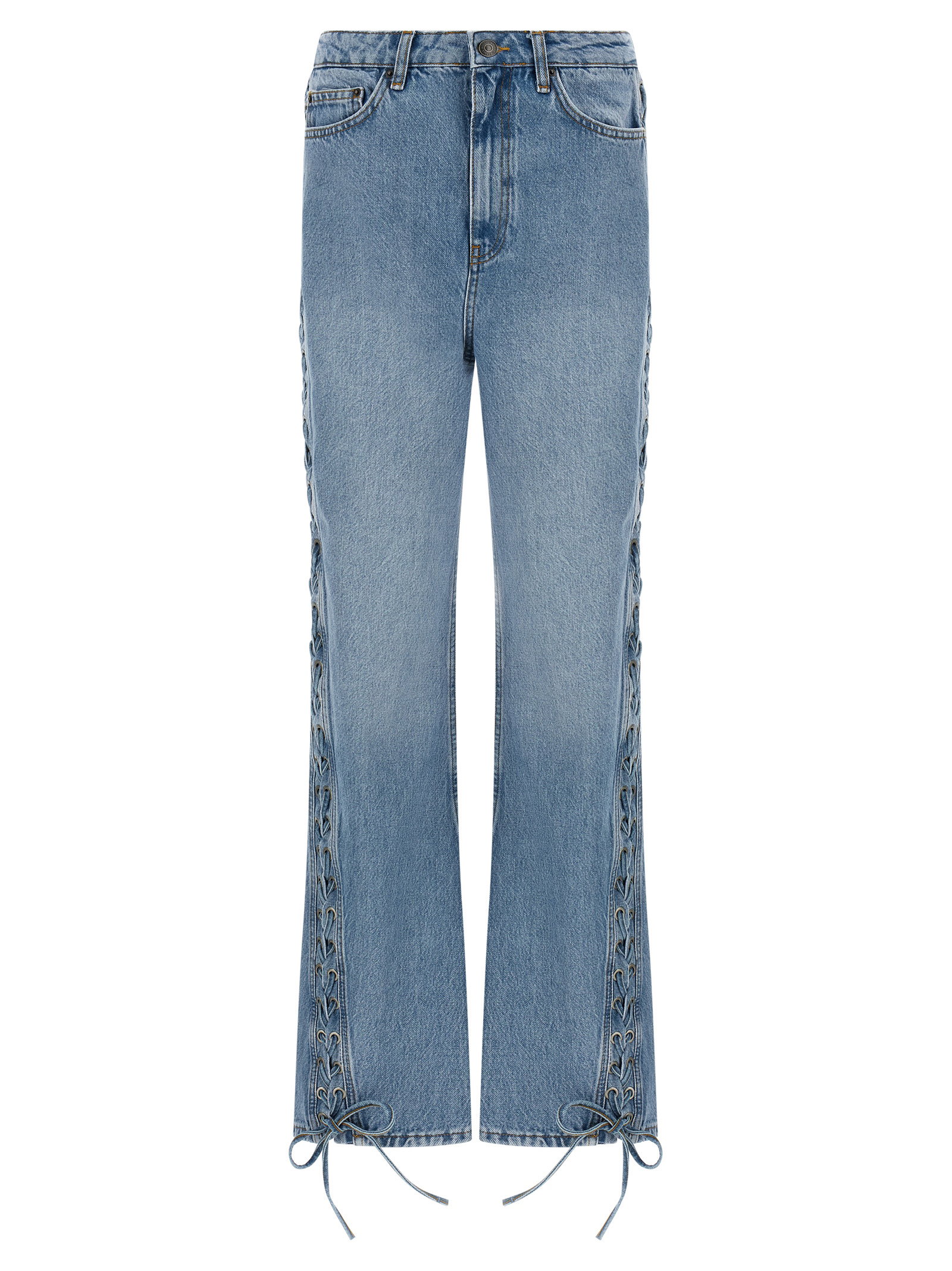 Rotate Birger Christensen Twisted Lacing Jeans