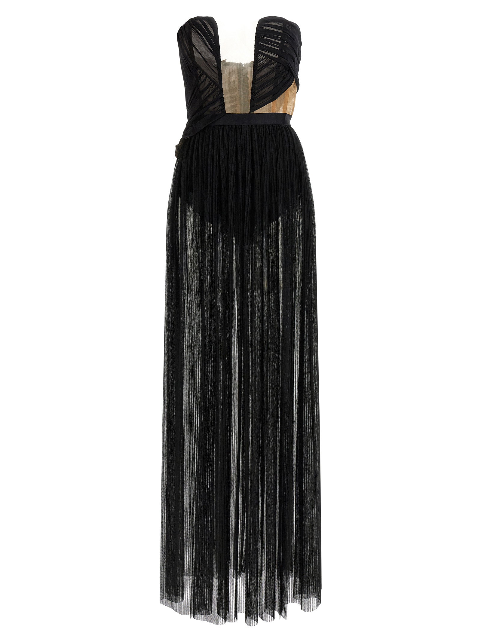 Nensi Dojaka Corsetto Draped Gown Dress