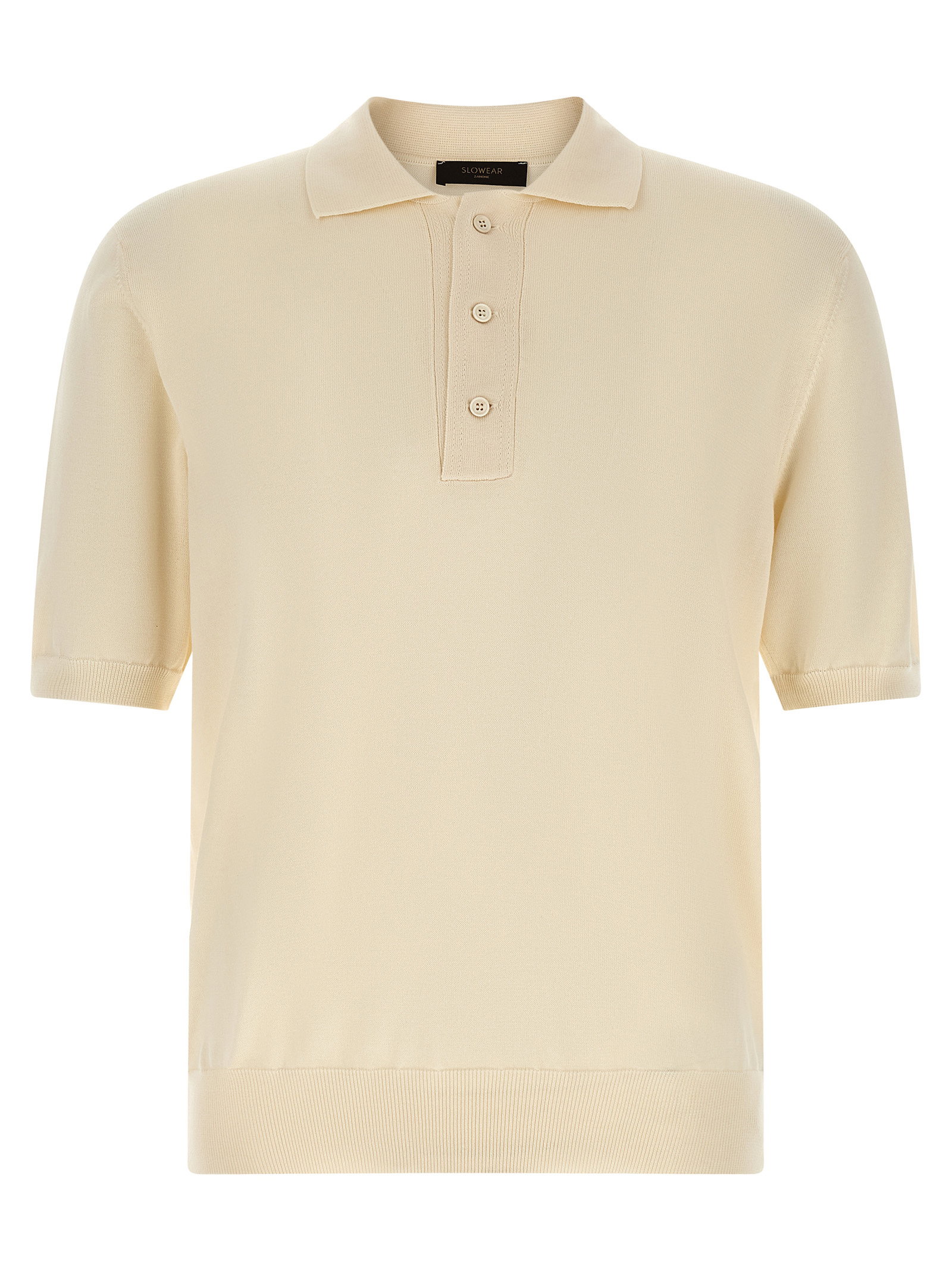 Zanone Cotton Knit Polo Shirt