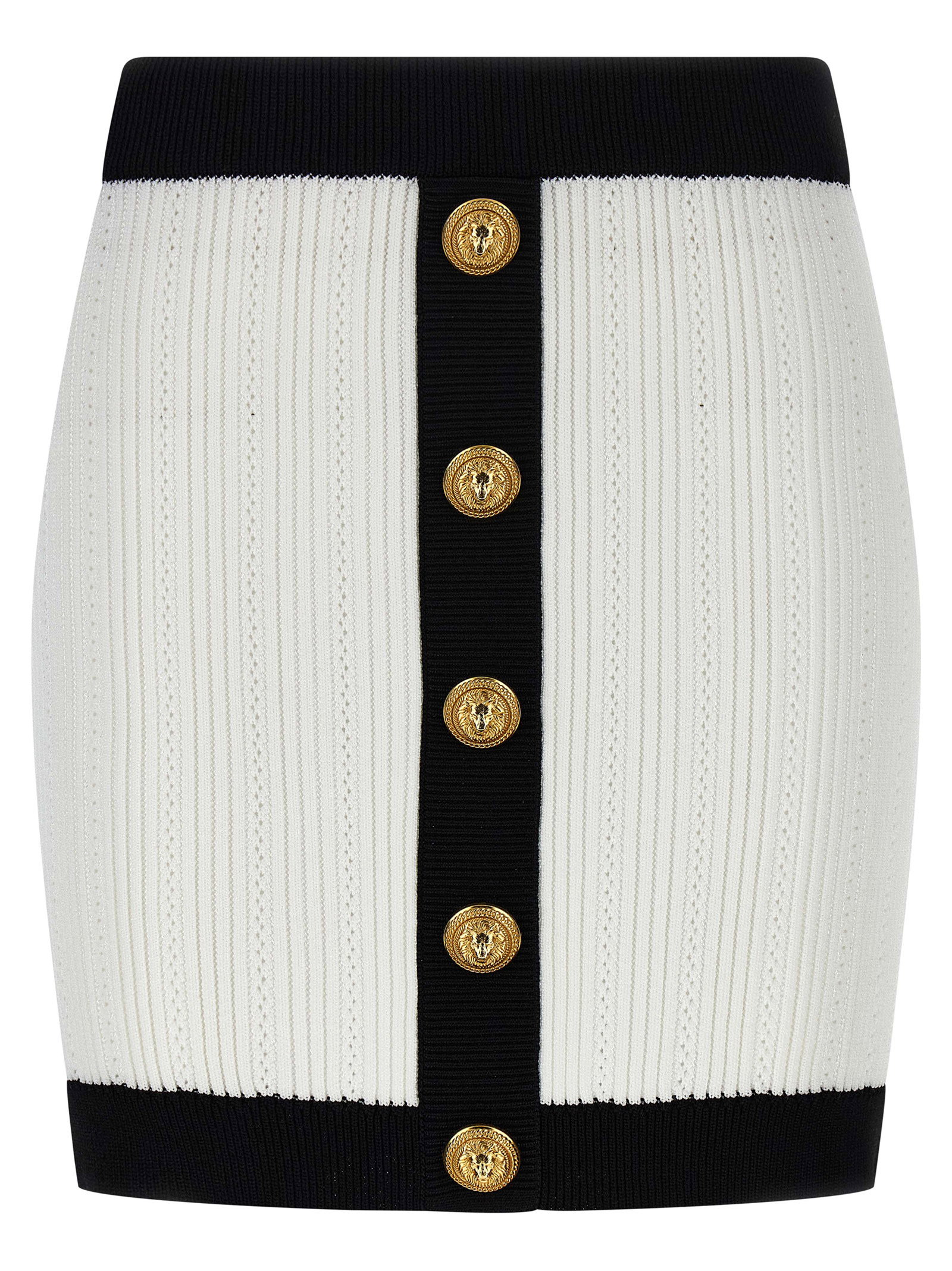 Balmain Two-tone Miniskirt