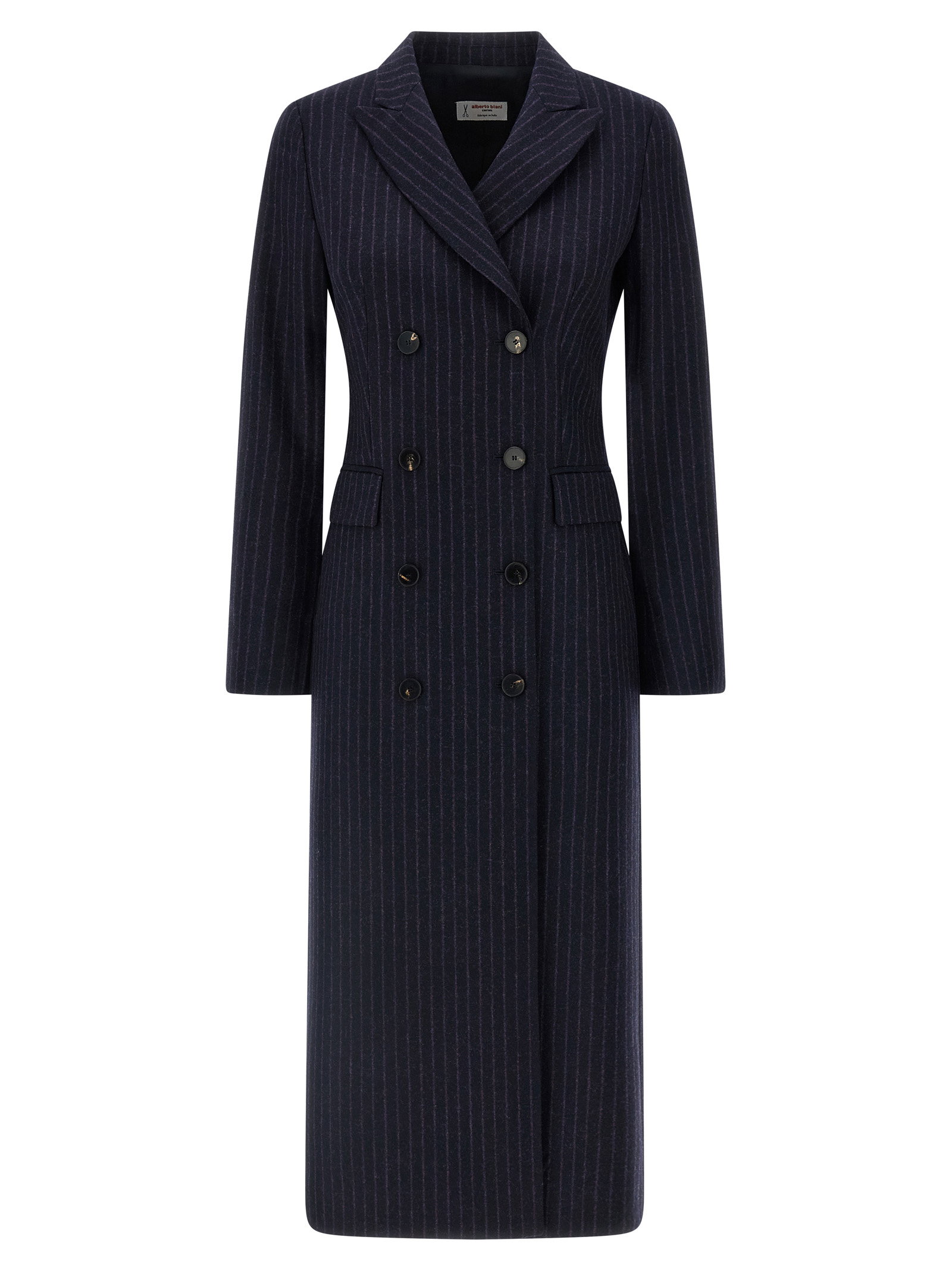 Alberto Biani Pinstripe Coat