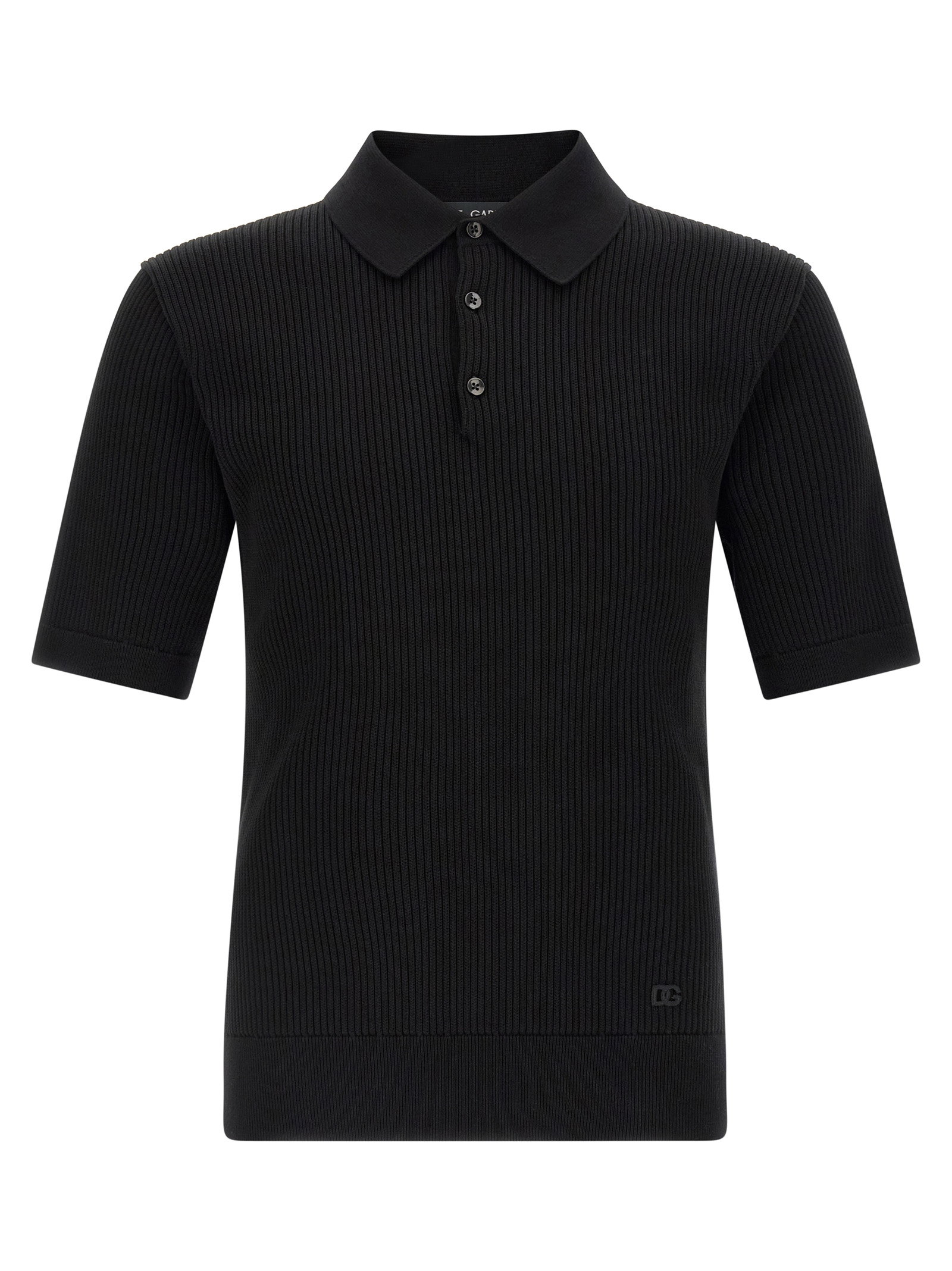 Dolce & Gabbana Micro-ribbed Polo Shirt