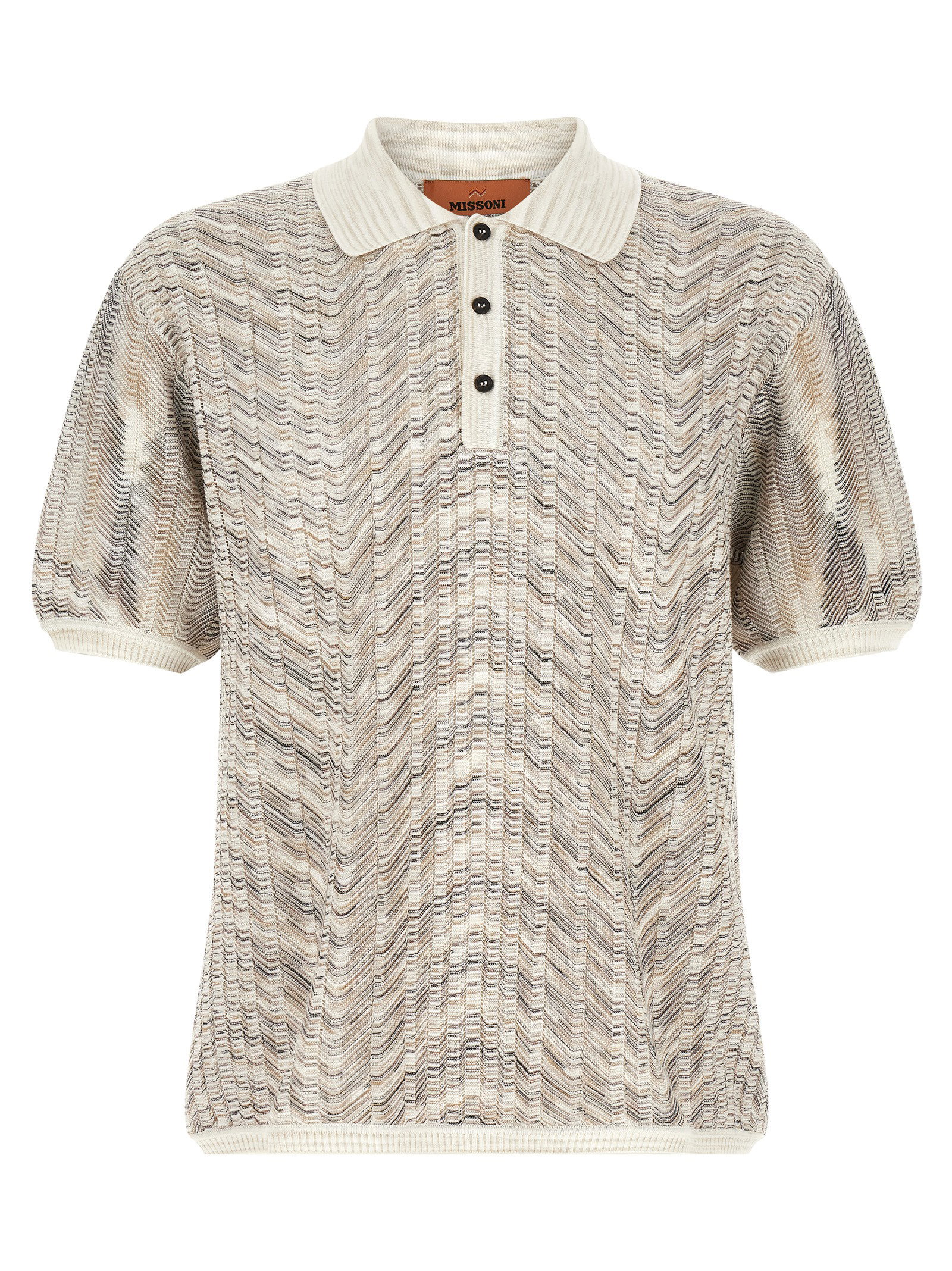 Missoni Zig-zag Knit Polo Shirt