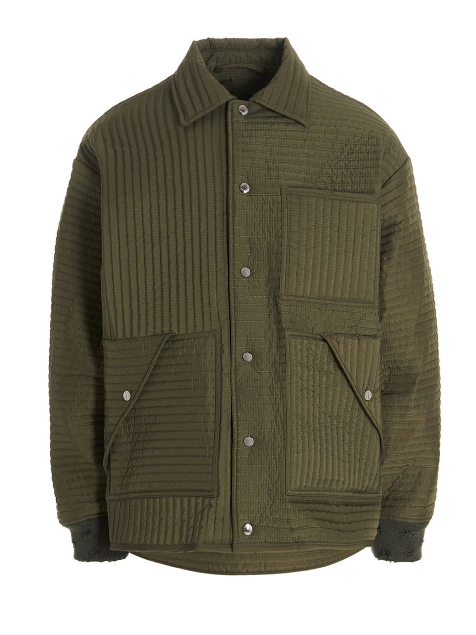 Khrisjoy Chore Quilted Stripes Down Jacket