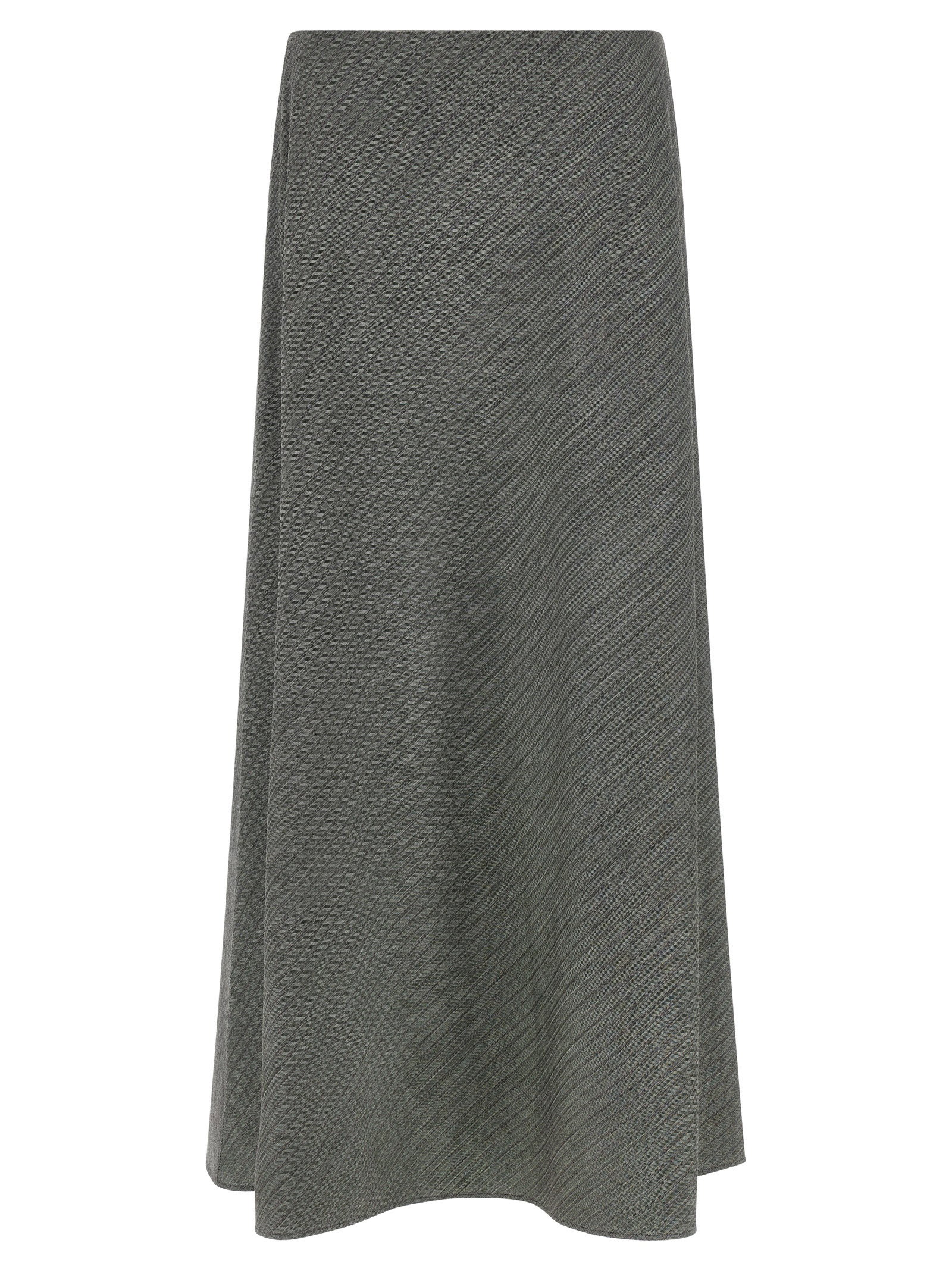 Alberta Ferretti Bell Chevron Skirt