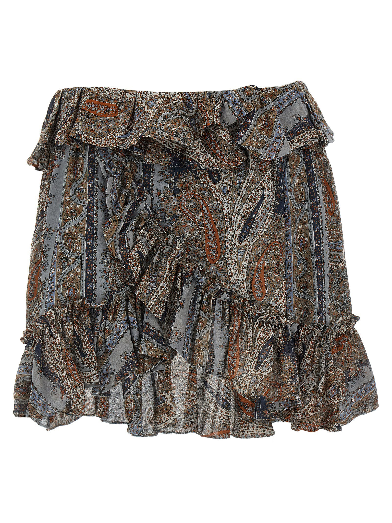 Saint Laurent All Over Print Skirt