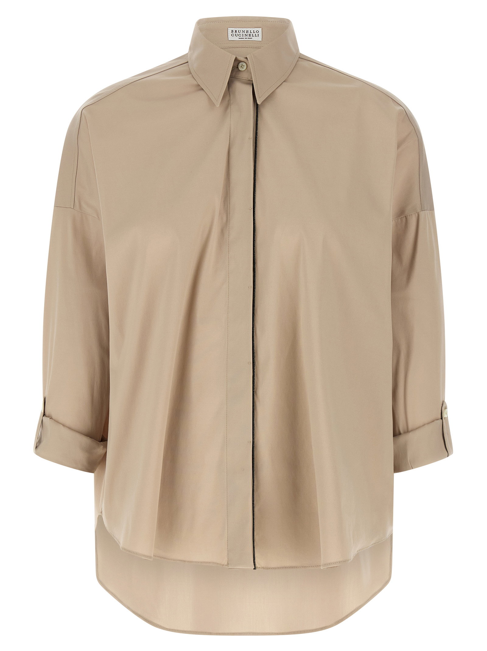 Brunello Cucinelli Shiny Trim Shirt
