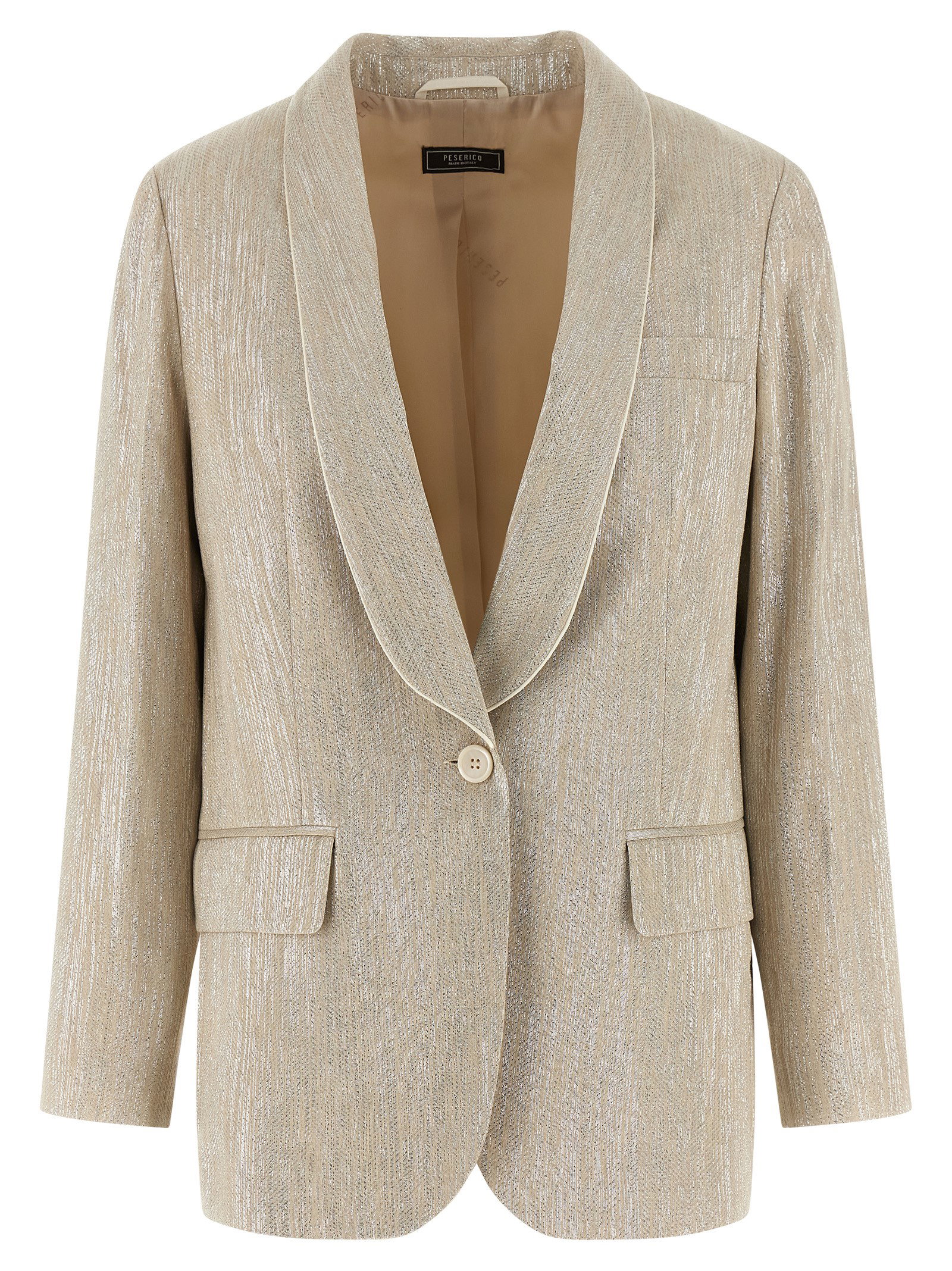 Peserico Lamé Thread Blazer