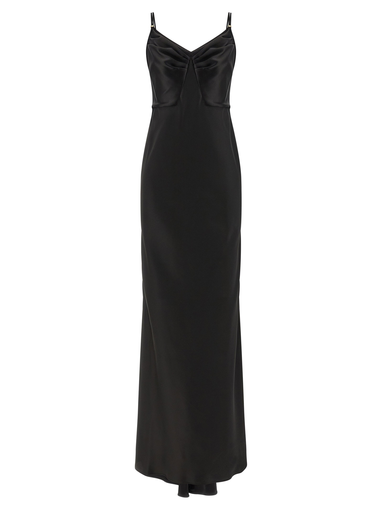 Elisabetta Franchi Red Carpet Satin Dress