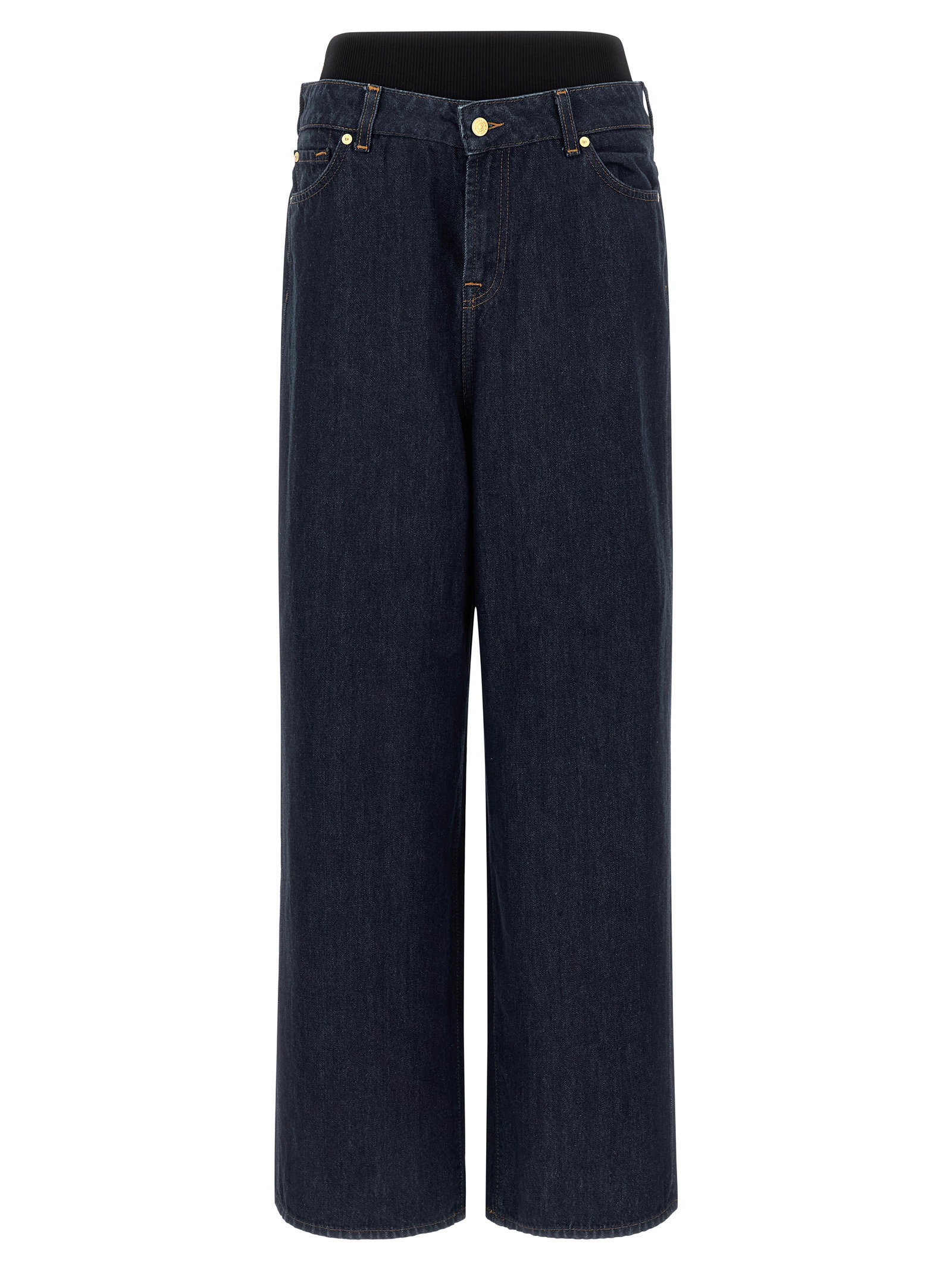 7 For All Mankind Banded Slouchy Wide Jeans